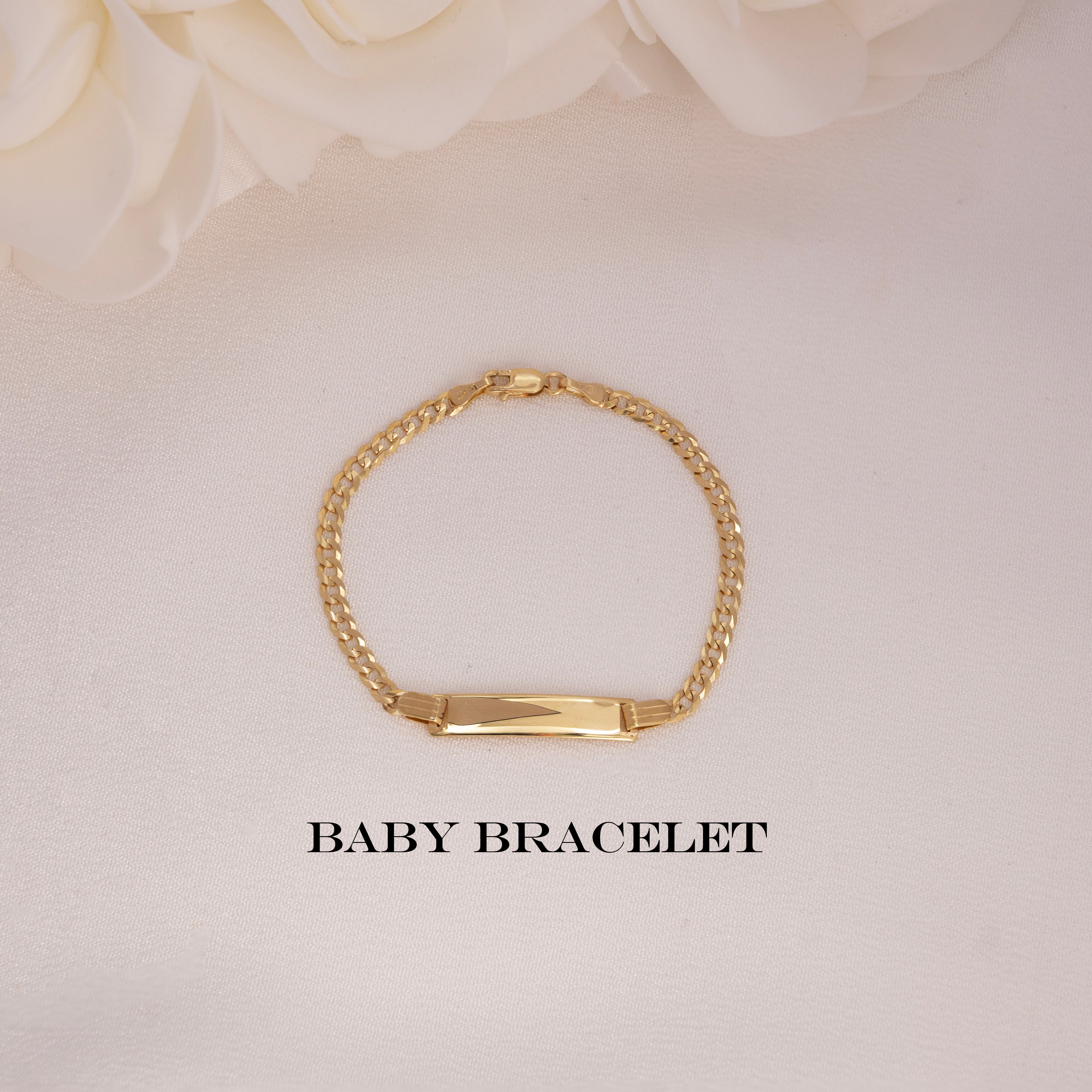 14k  Baby Curb ID Bracelet