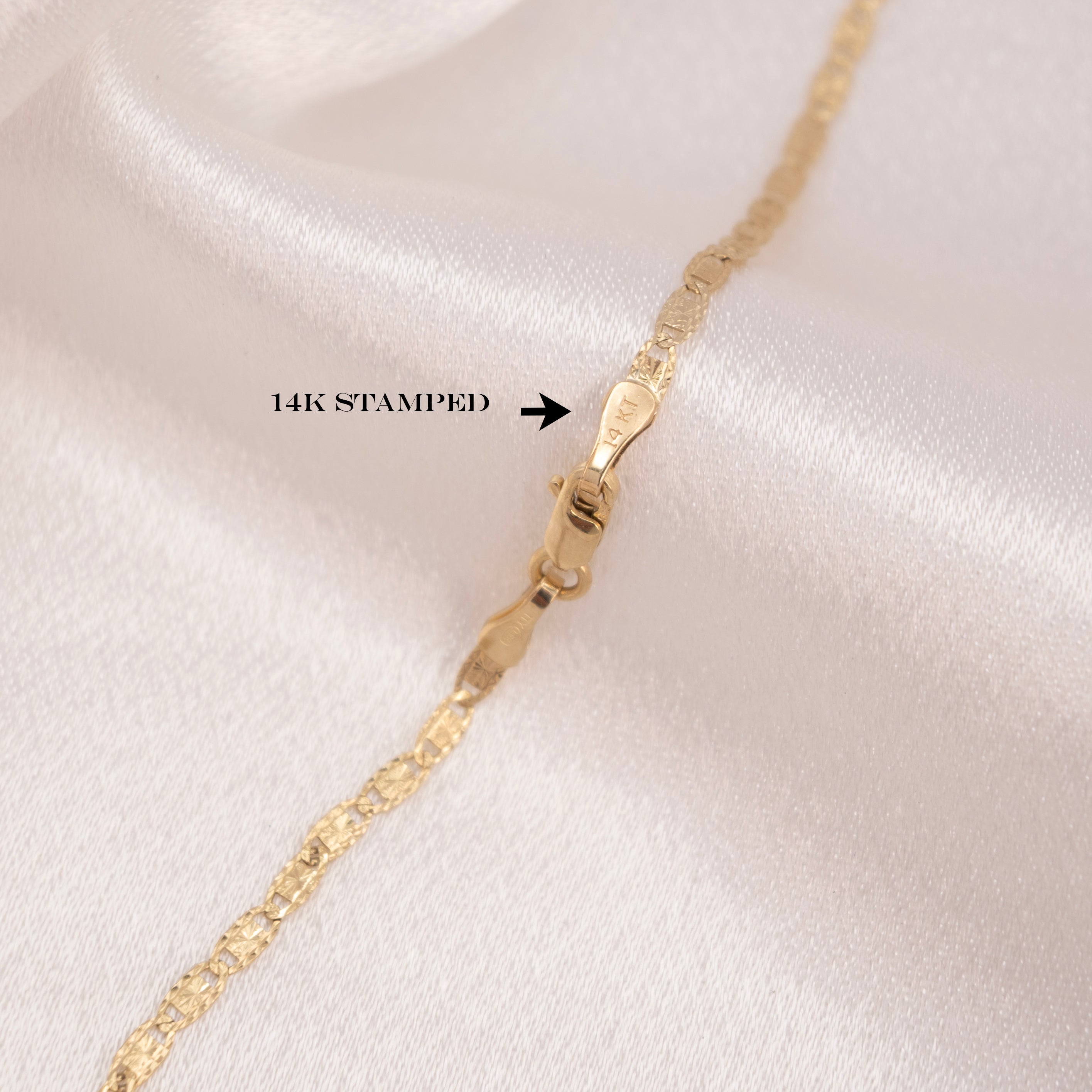 14k Yellow Gold Valentino Chain
