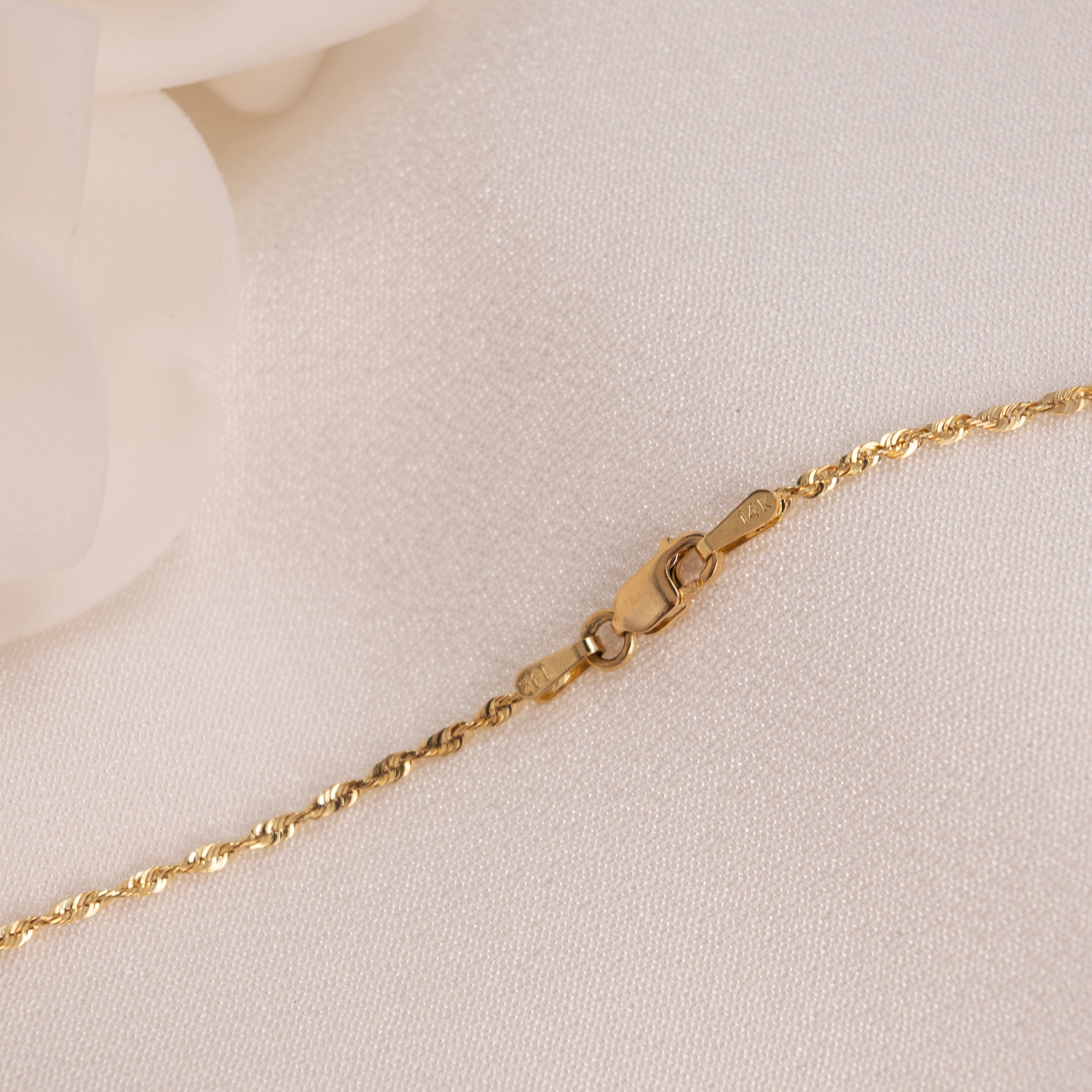 14k Shiny Rope Chain - 1.9mm