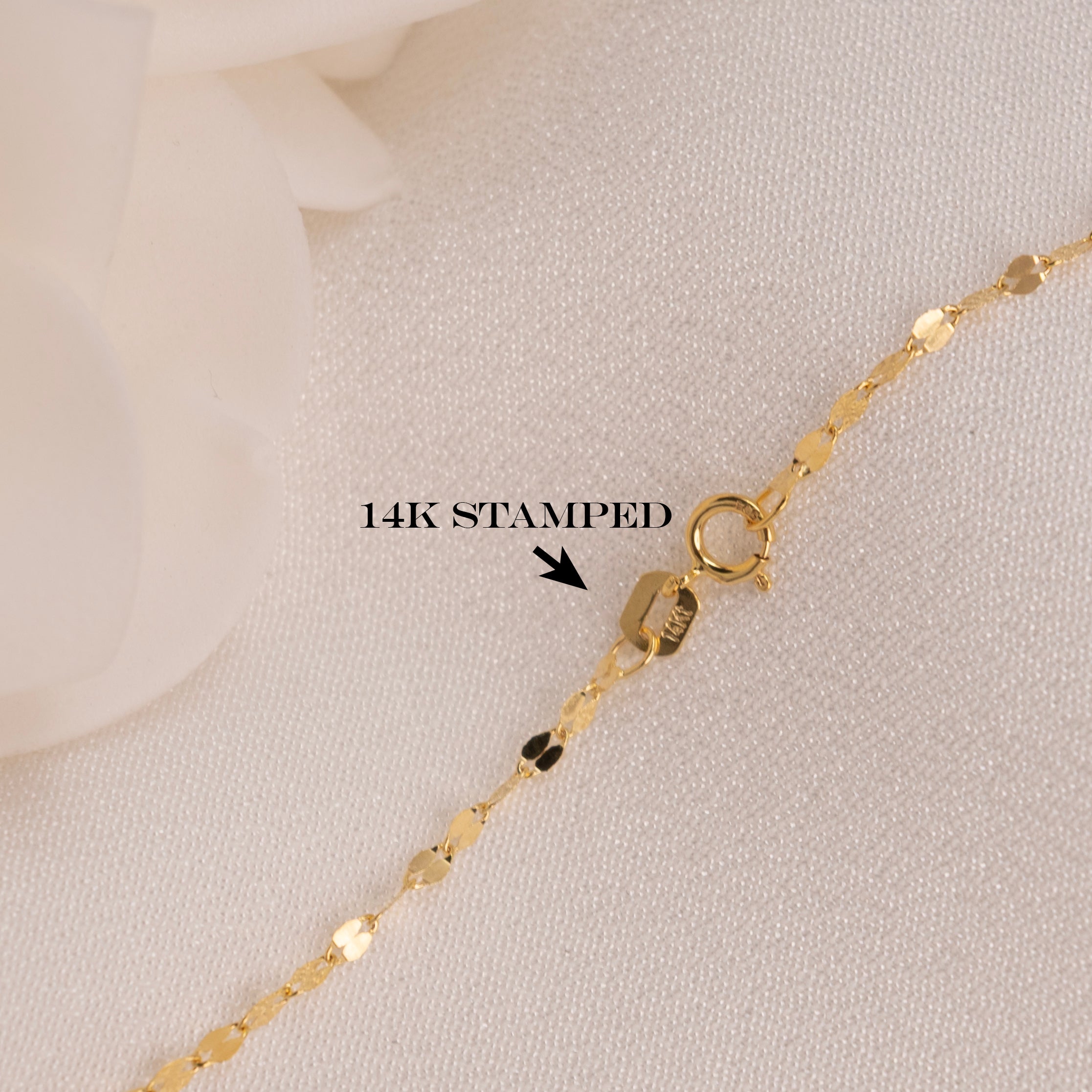 14k Mirror Chain - 2mm