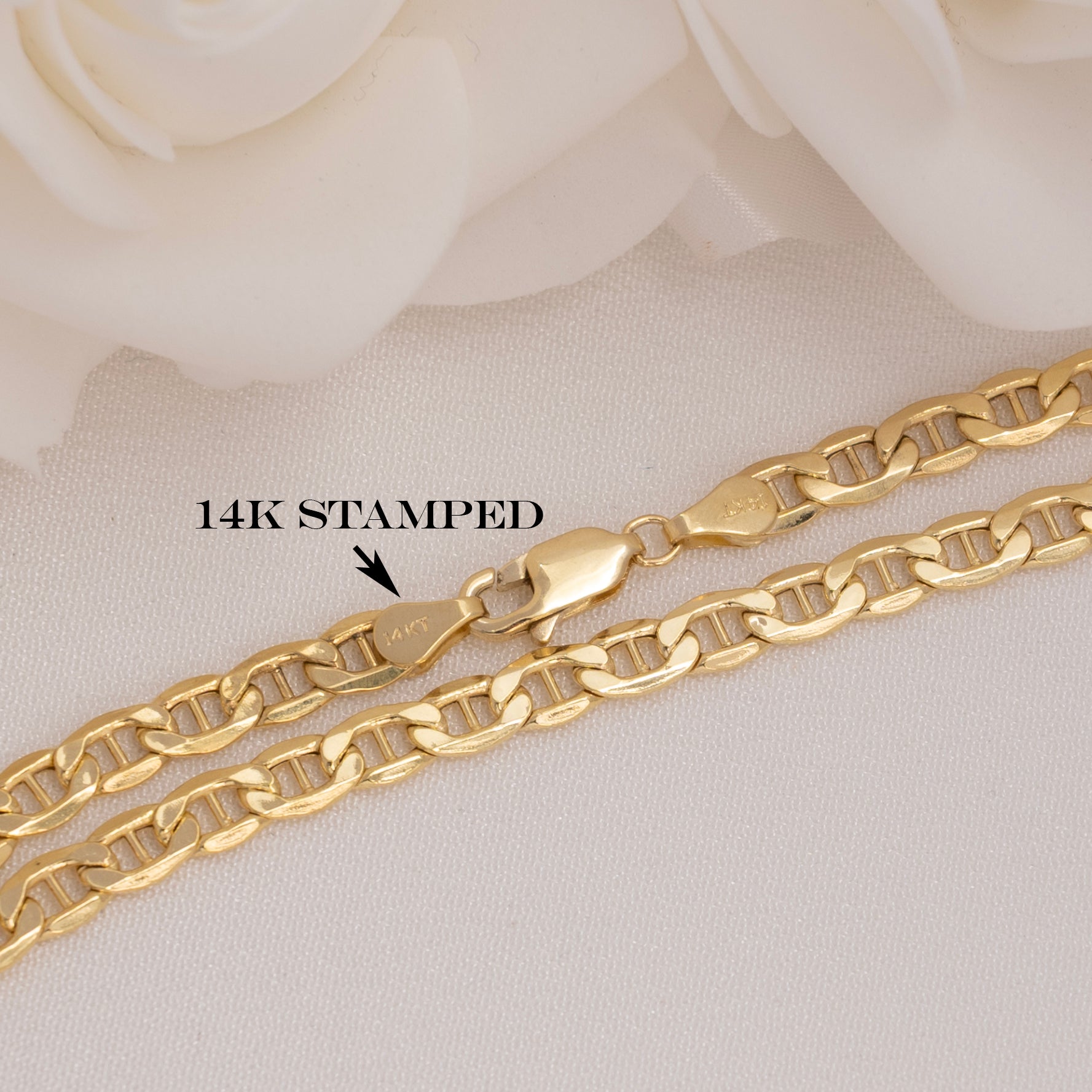 14k Thick Mariner Bracelet