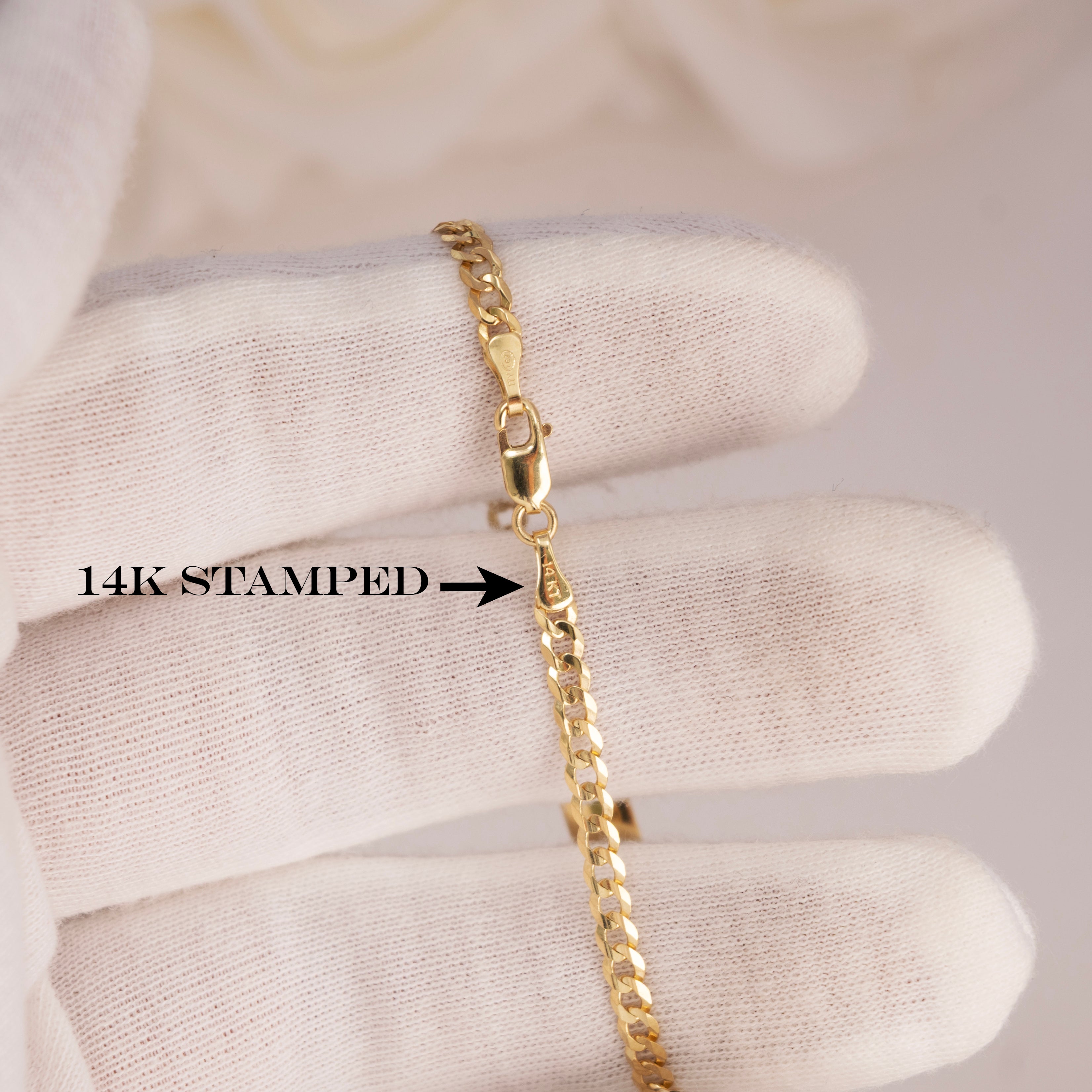 14k  Baby Curb ID Bracelet