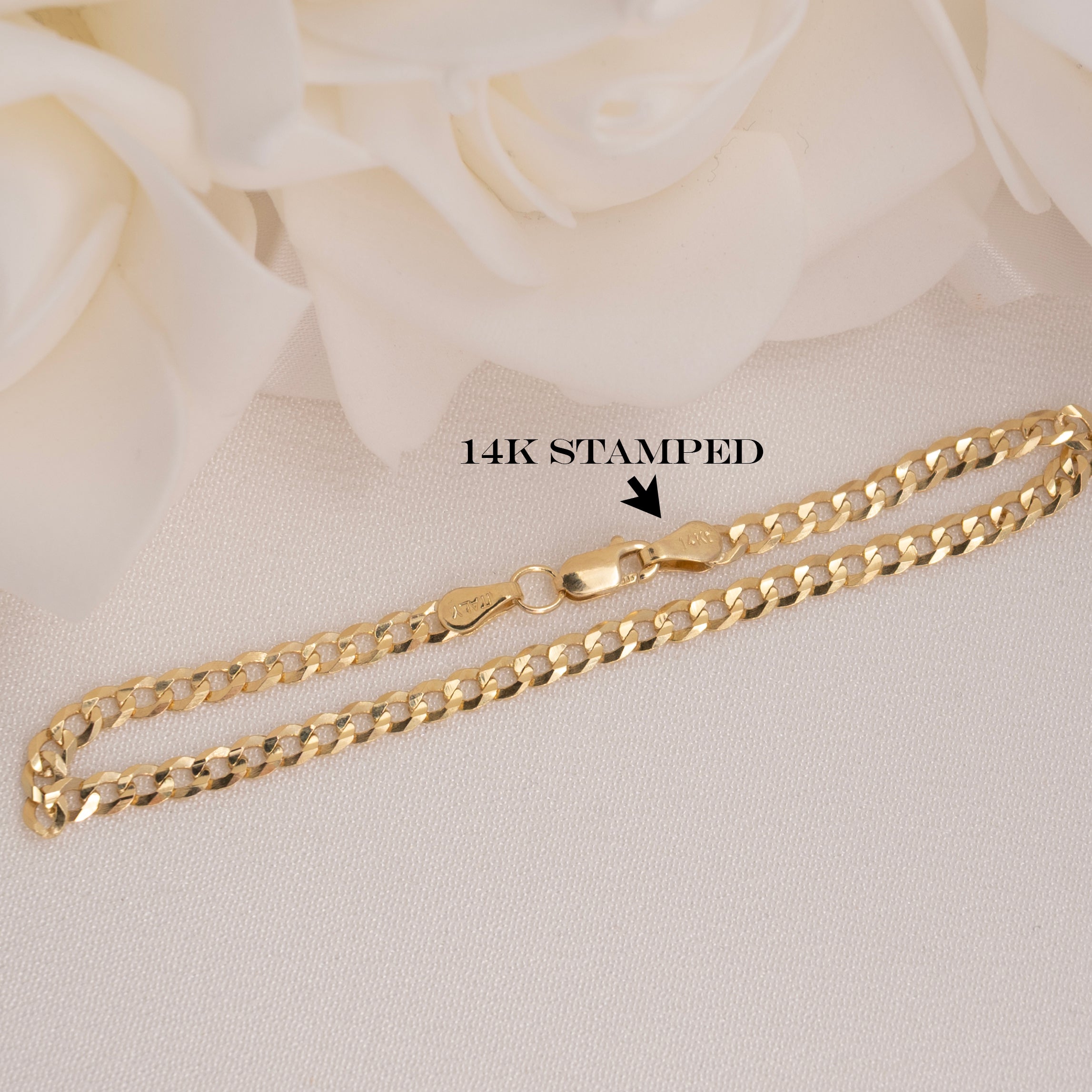 14k Curb Chain Bracelet