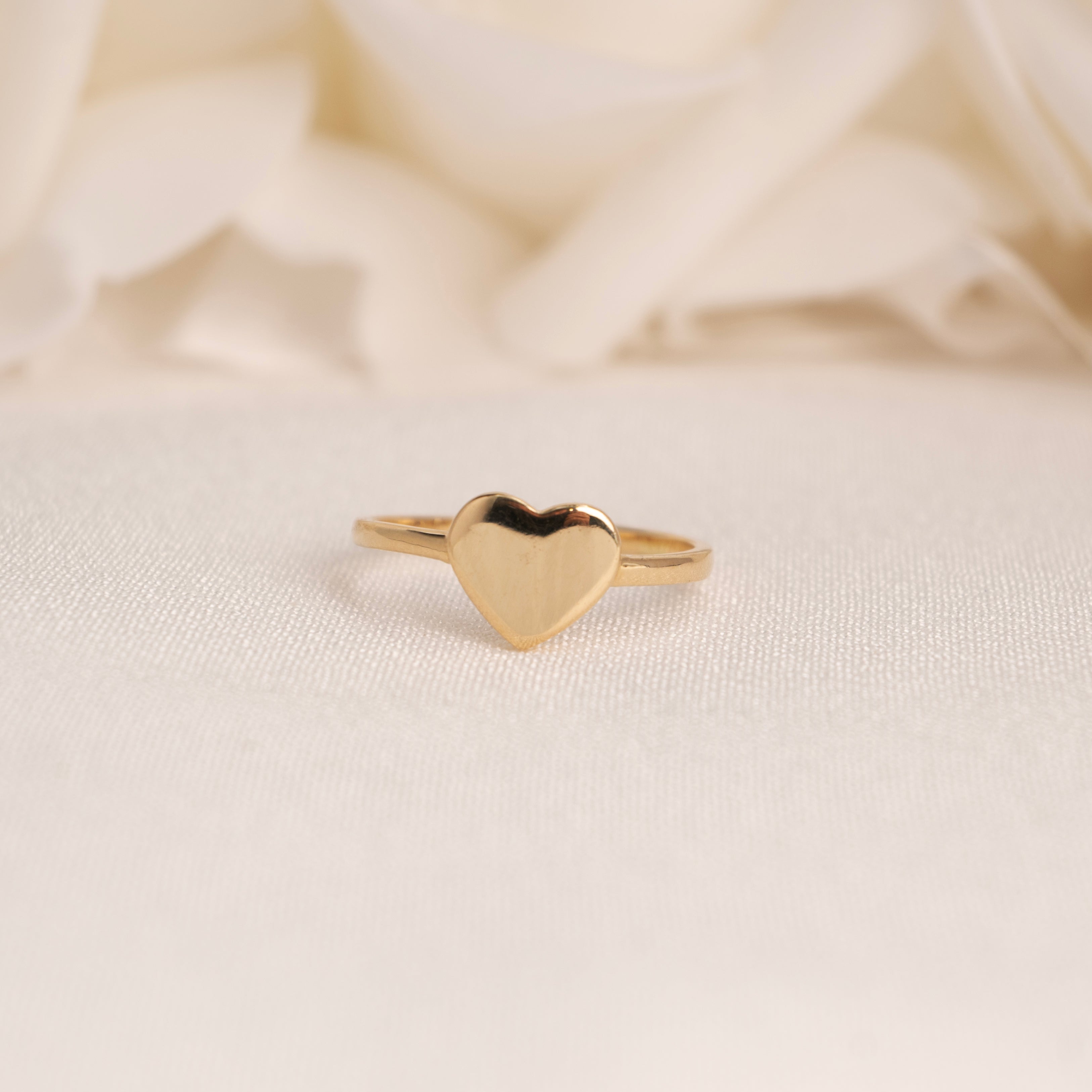 14k Polished Heart Ring