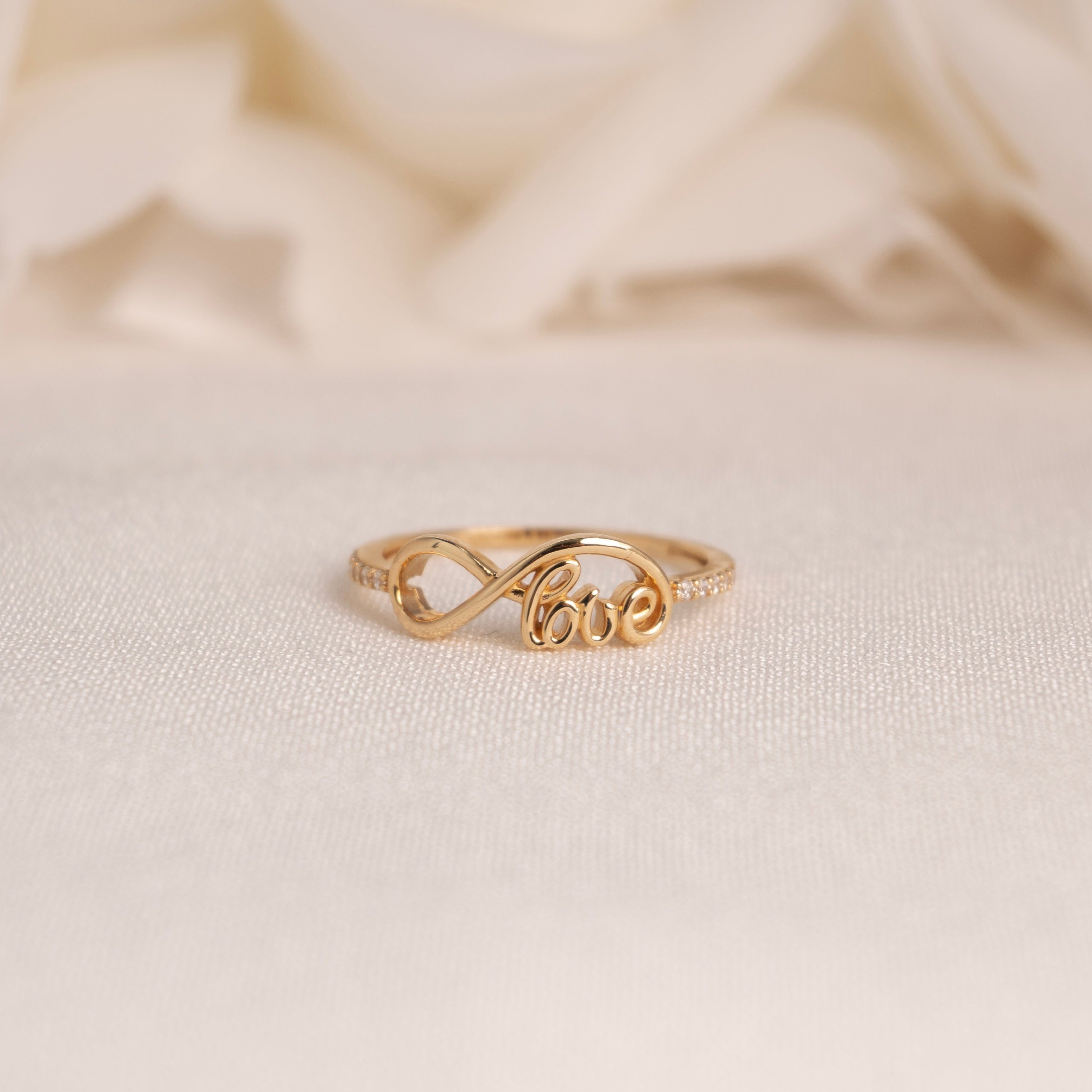 14k Infinity Love Ring