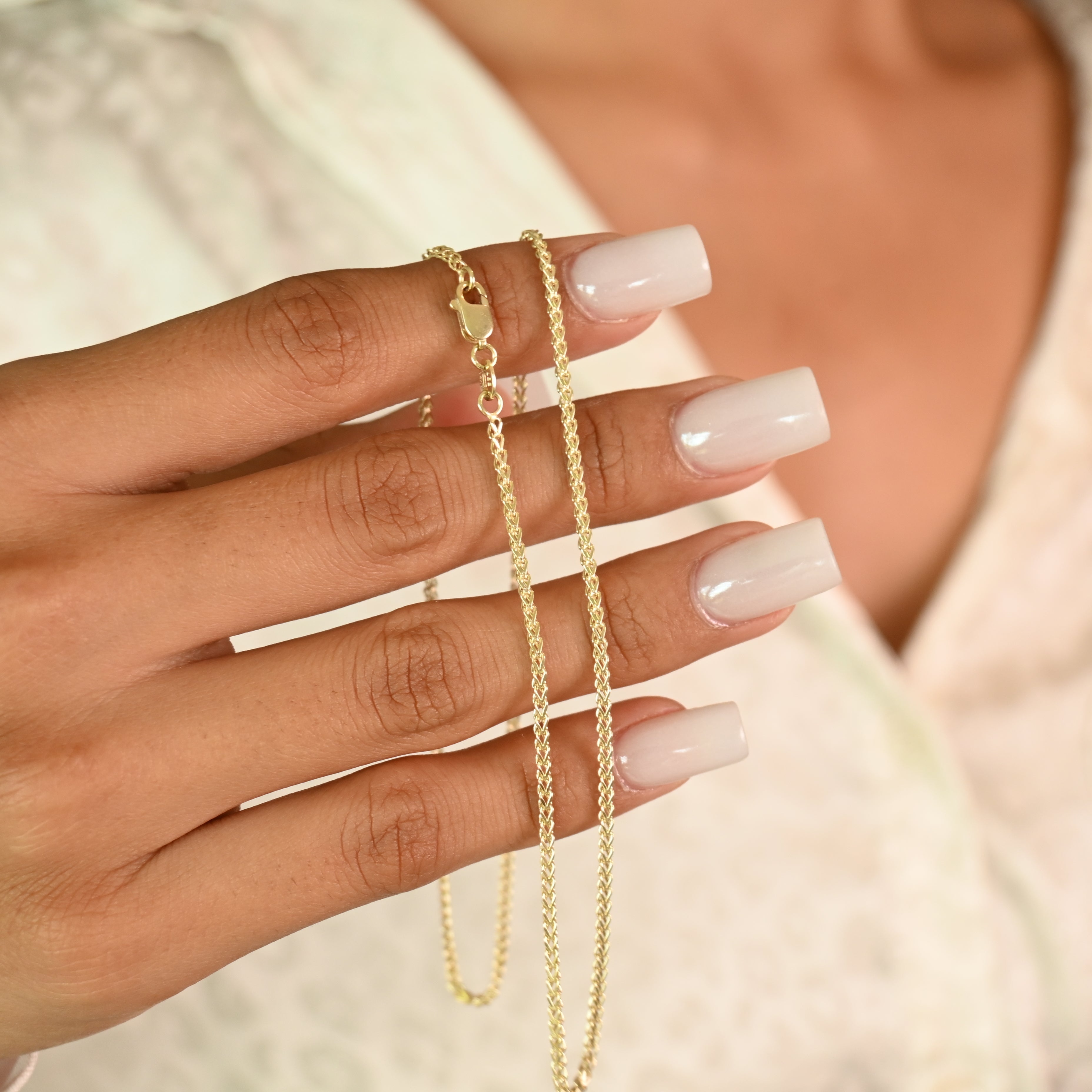 14k Square Franco Chain