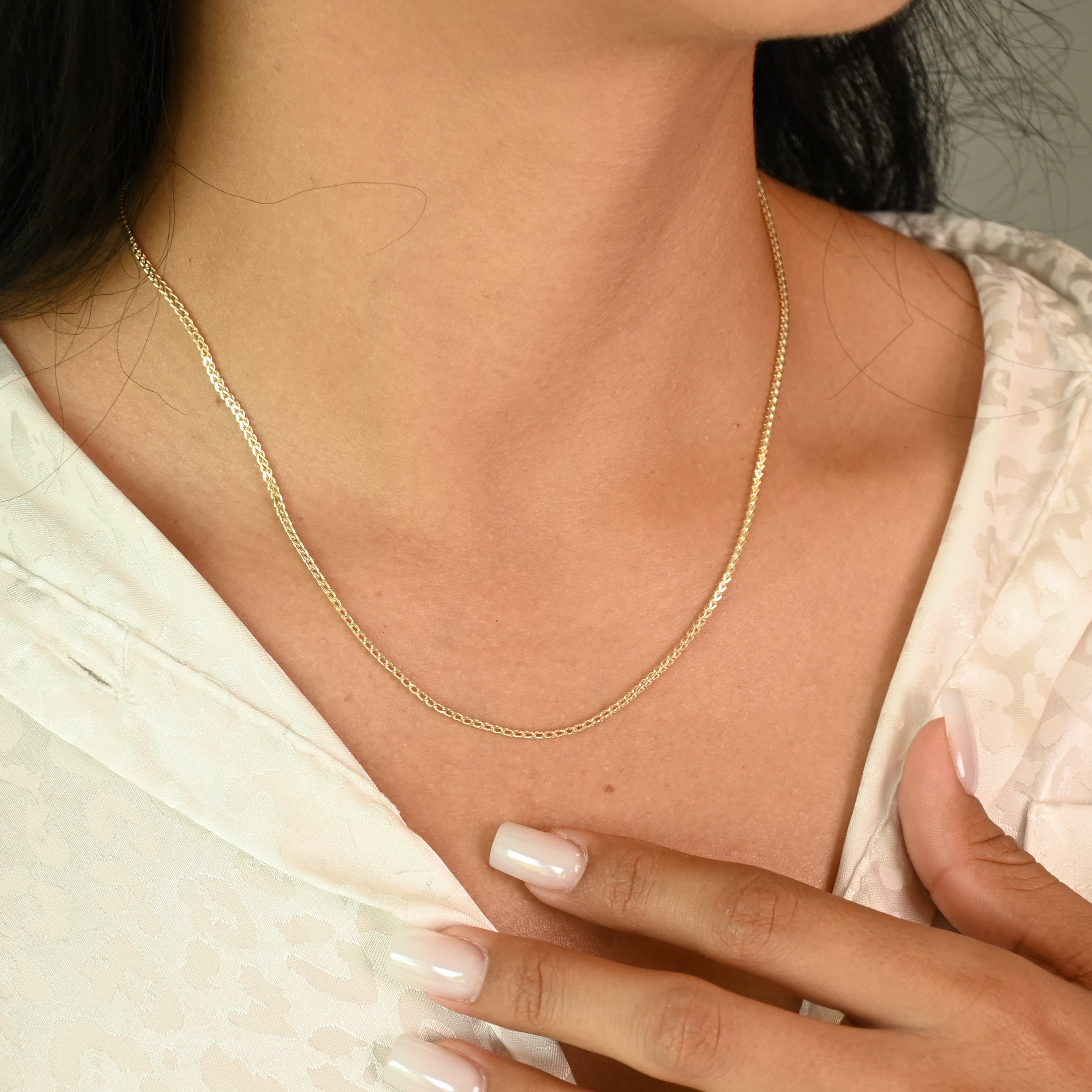 14k Square Franco Chain