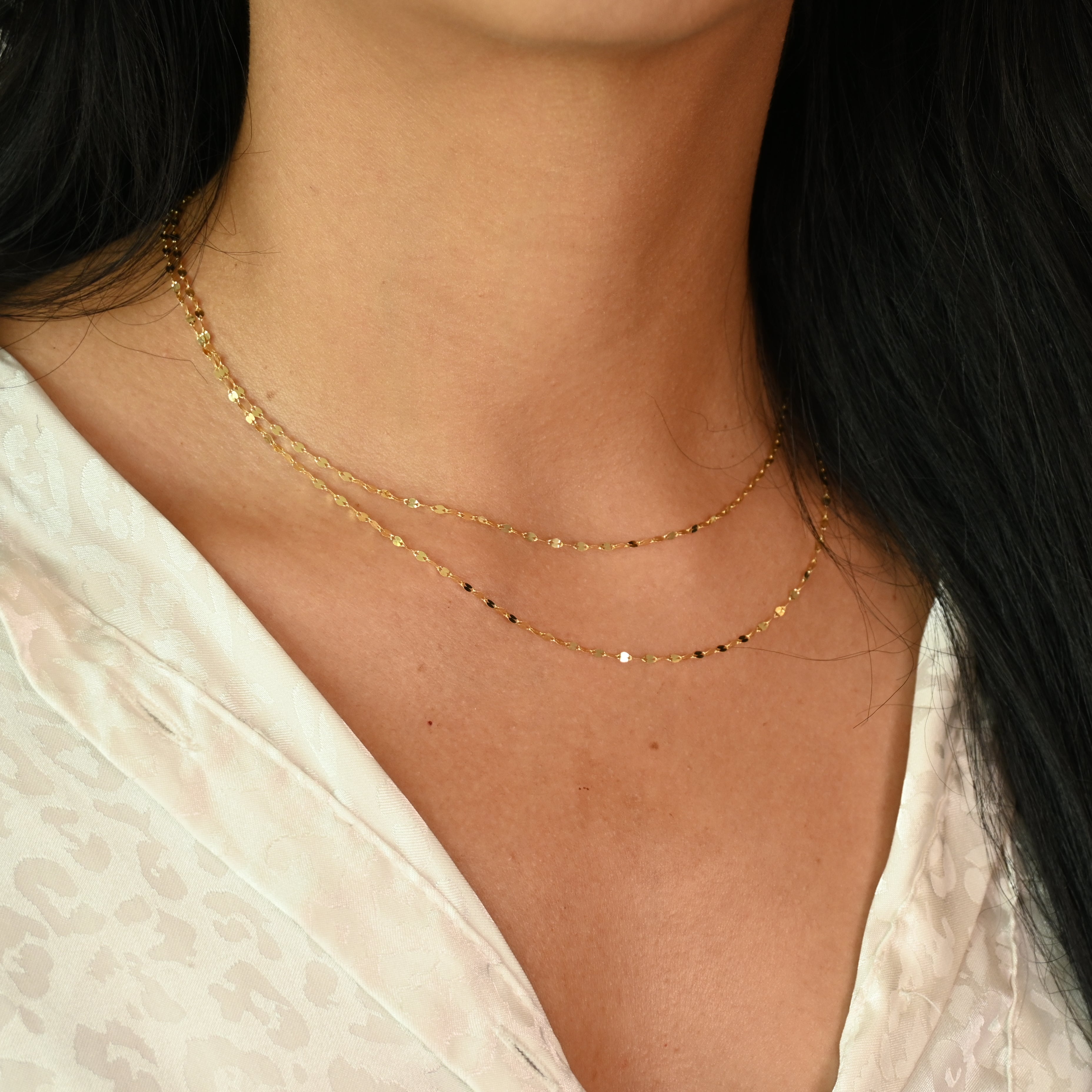 14k Mirror Chain - 2mm