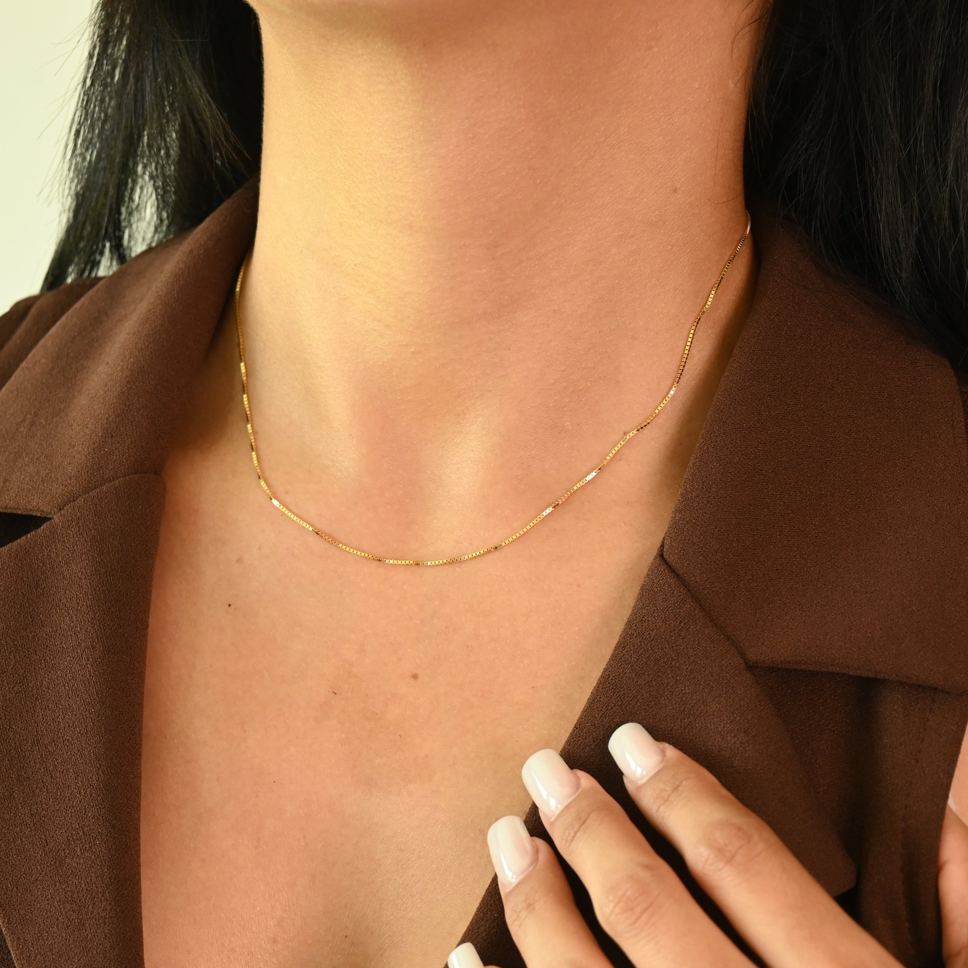 14k Elegant Box Chain