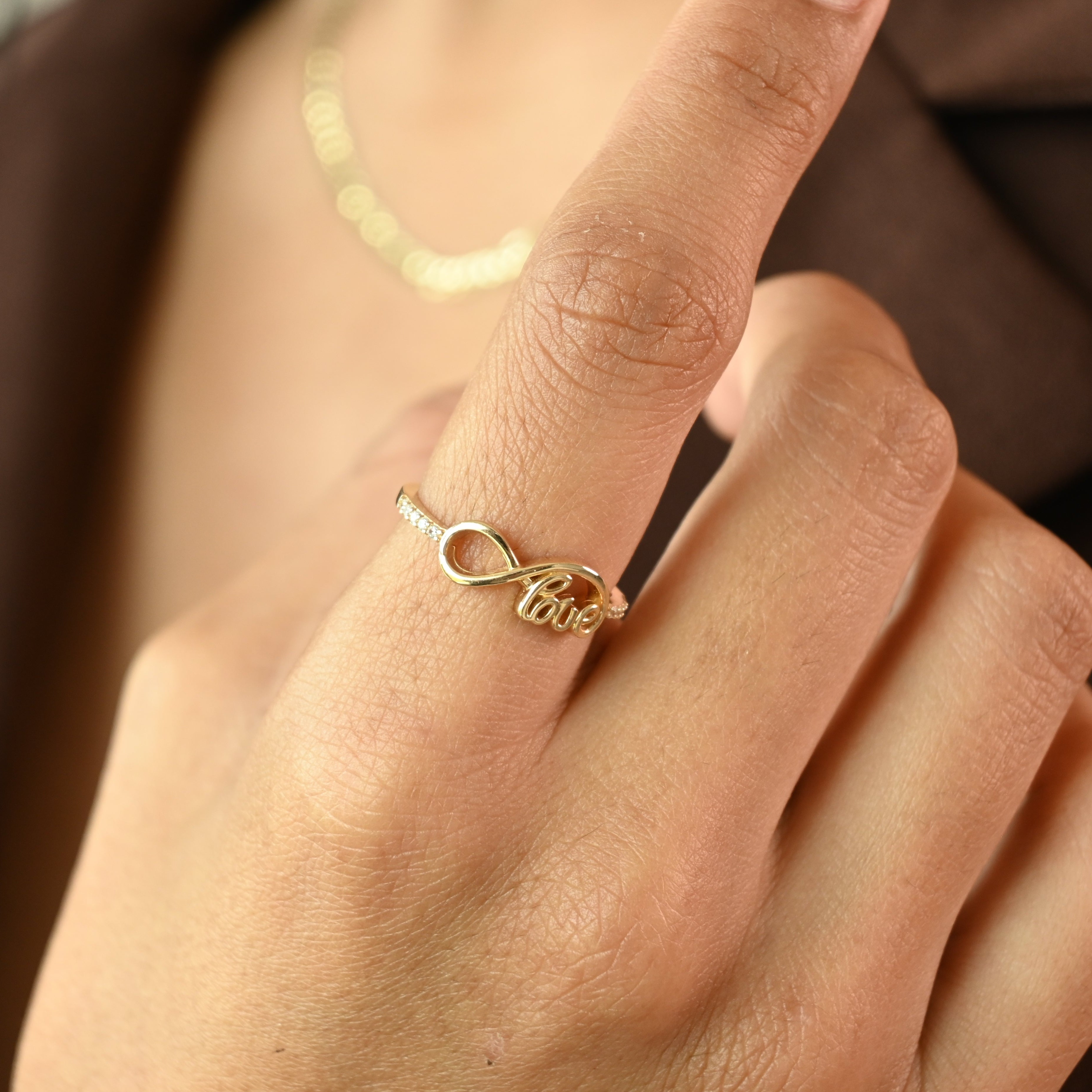 14k Infinity Love Ring