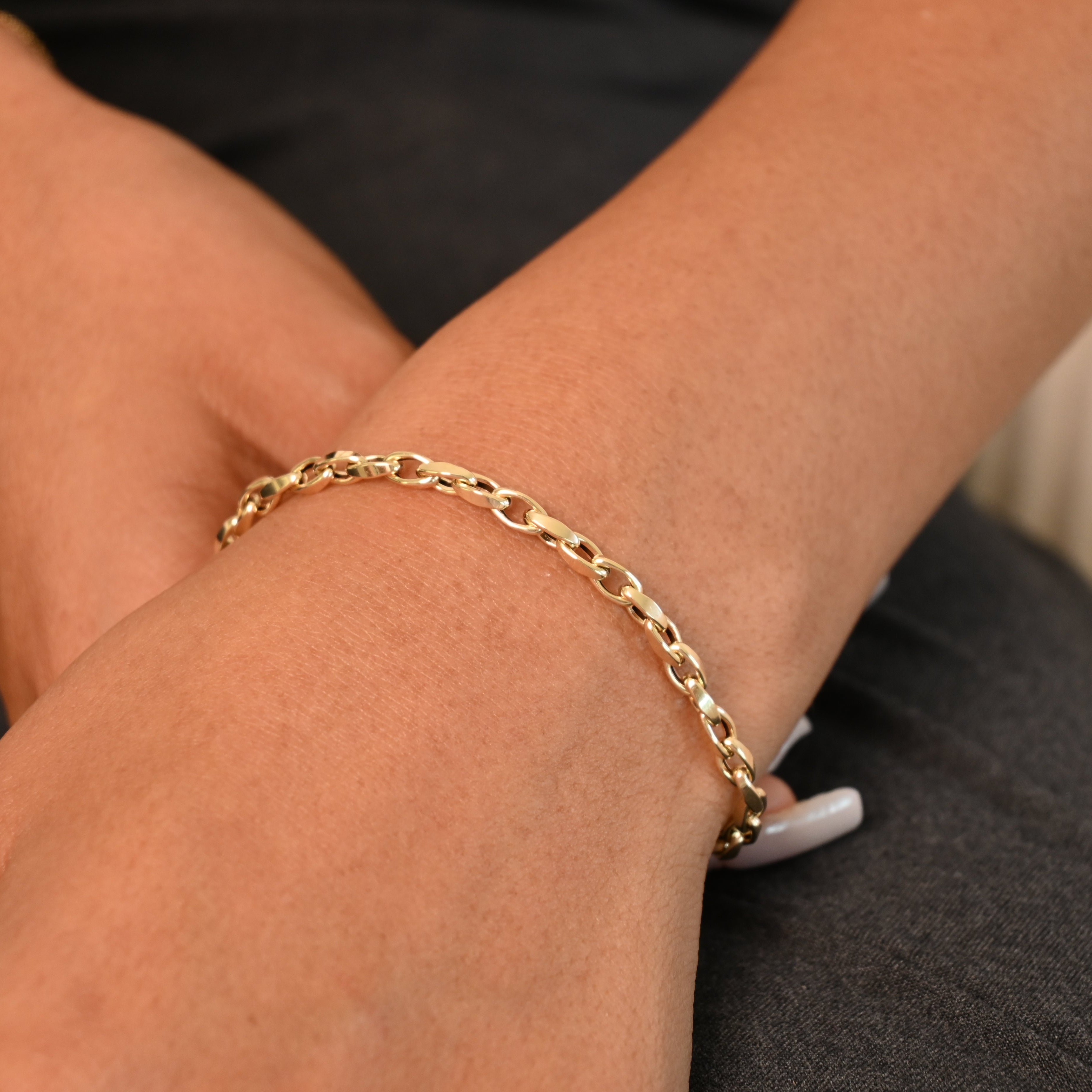 14k Rolo Bracelet
