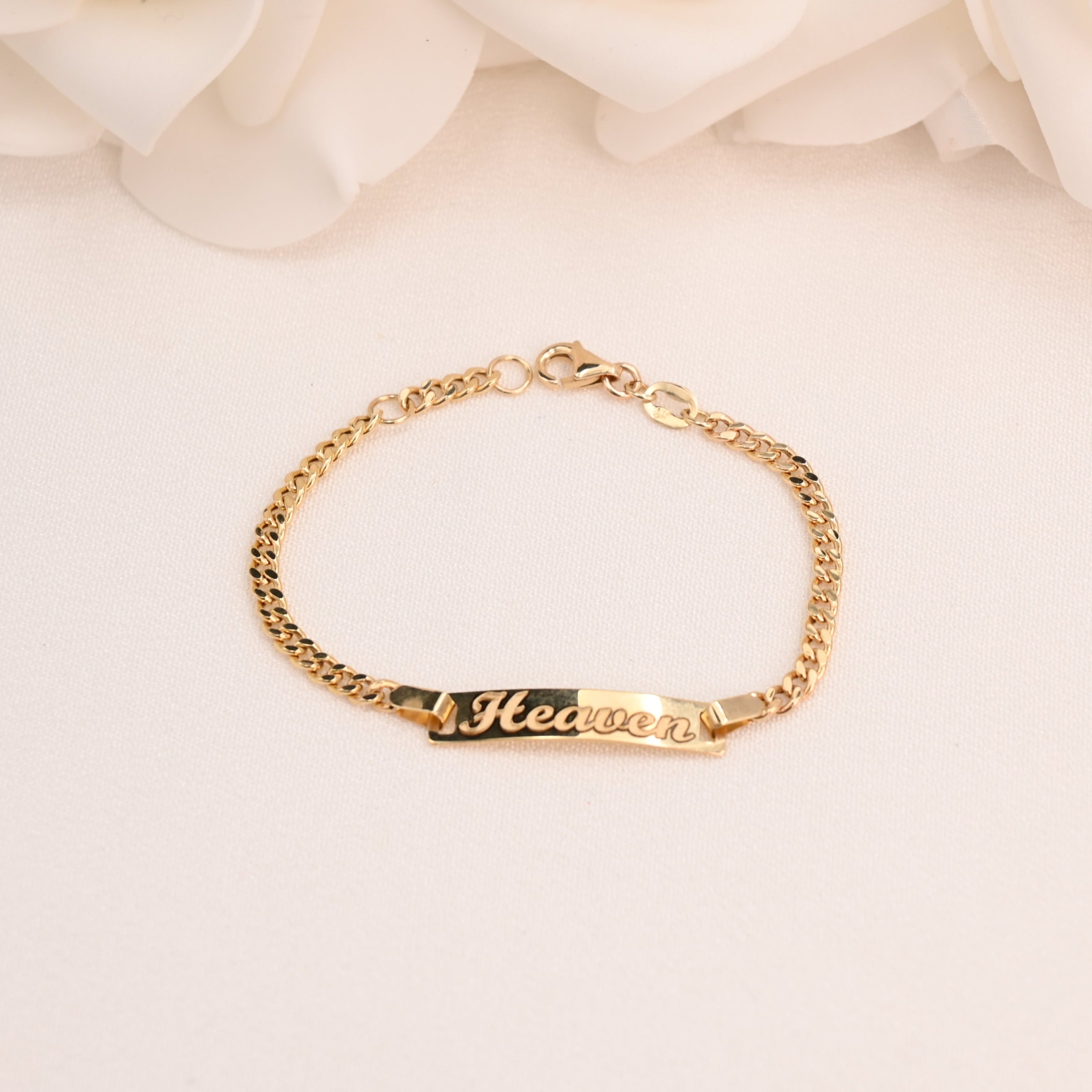 14k Curb ID Baby Bracelet