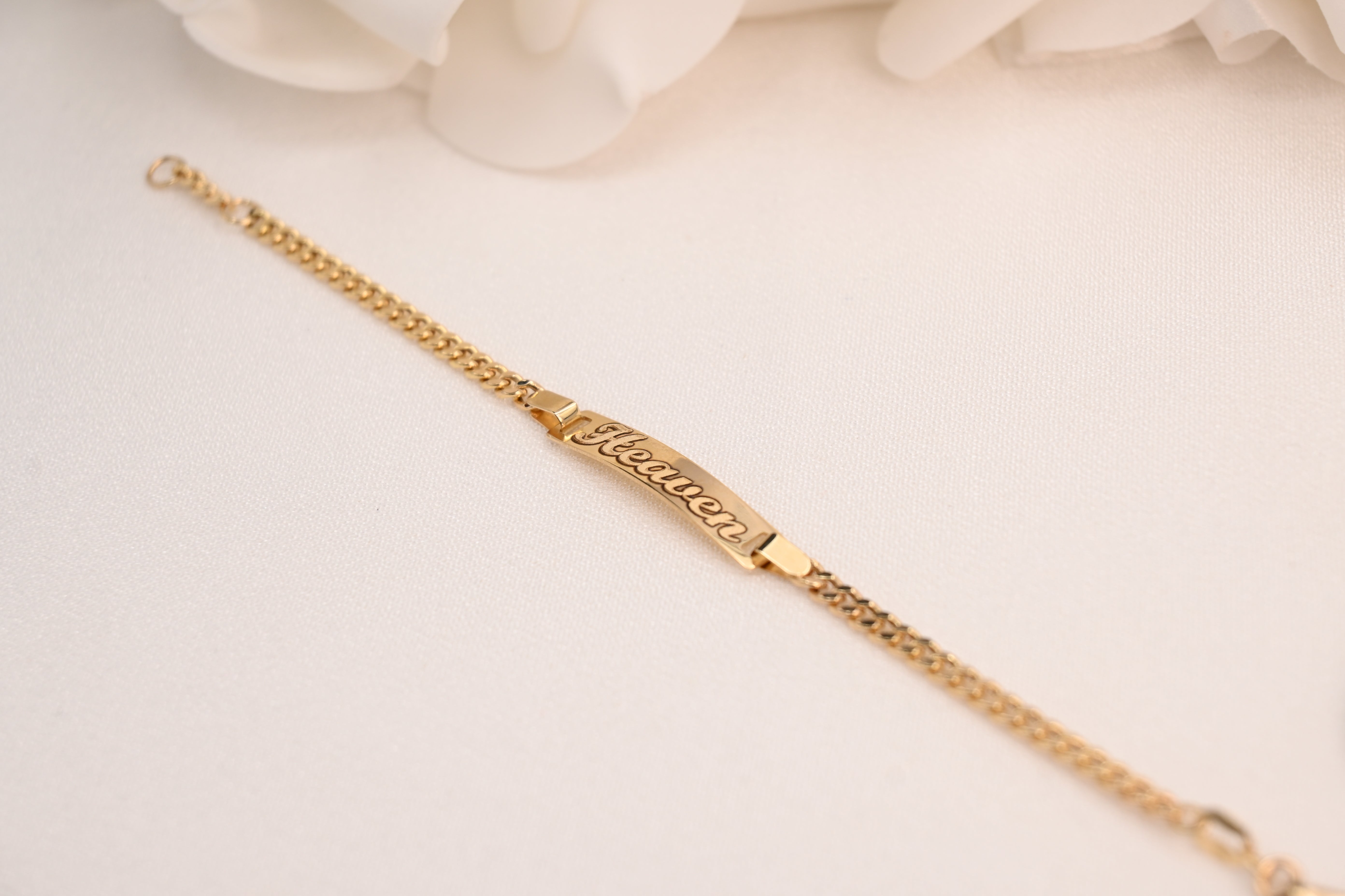 14k Curb ID Baby Bracelet