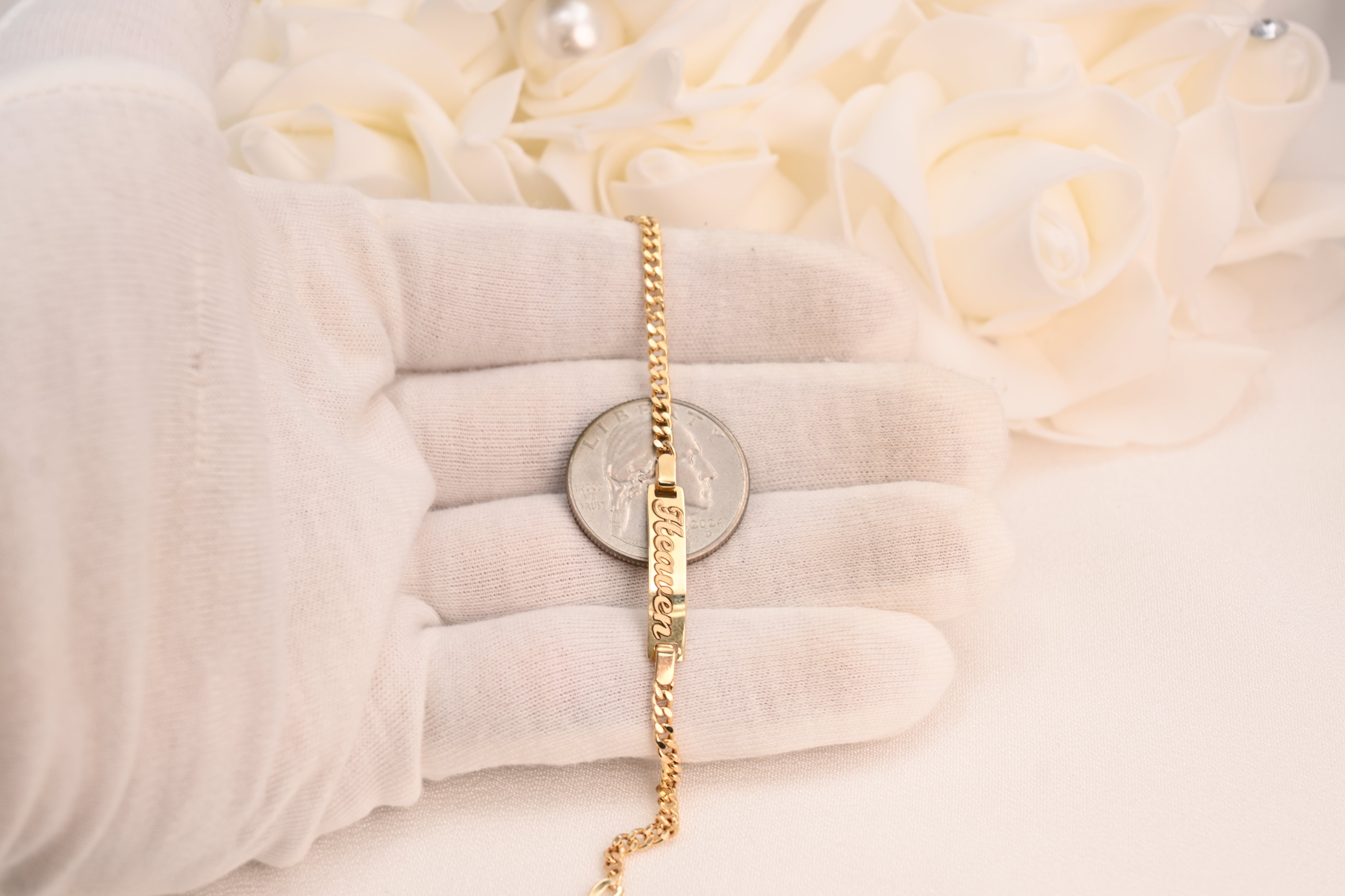 14k Curb ID Baby Bracelet