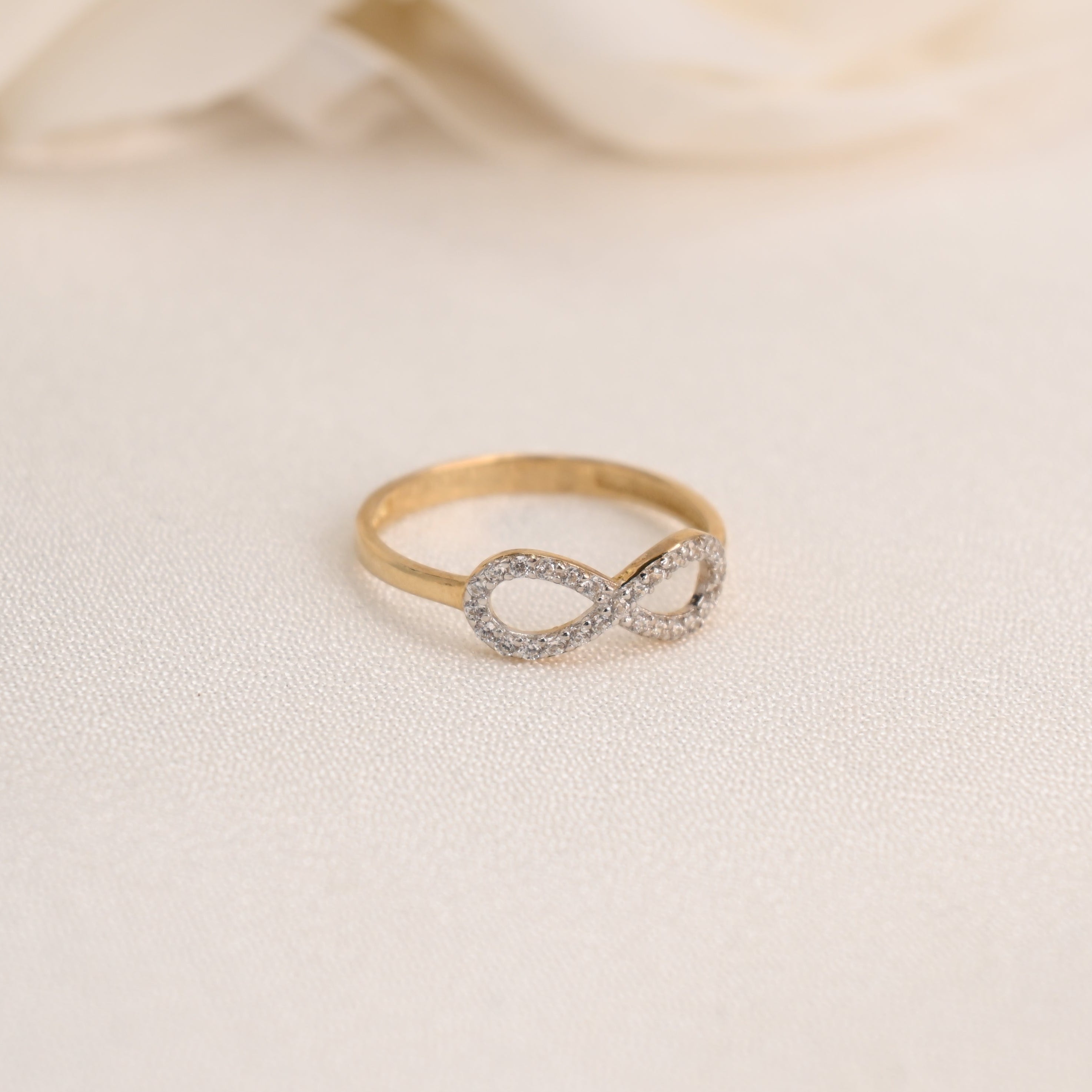 14k Cz Infinite Ring