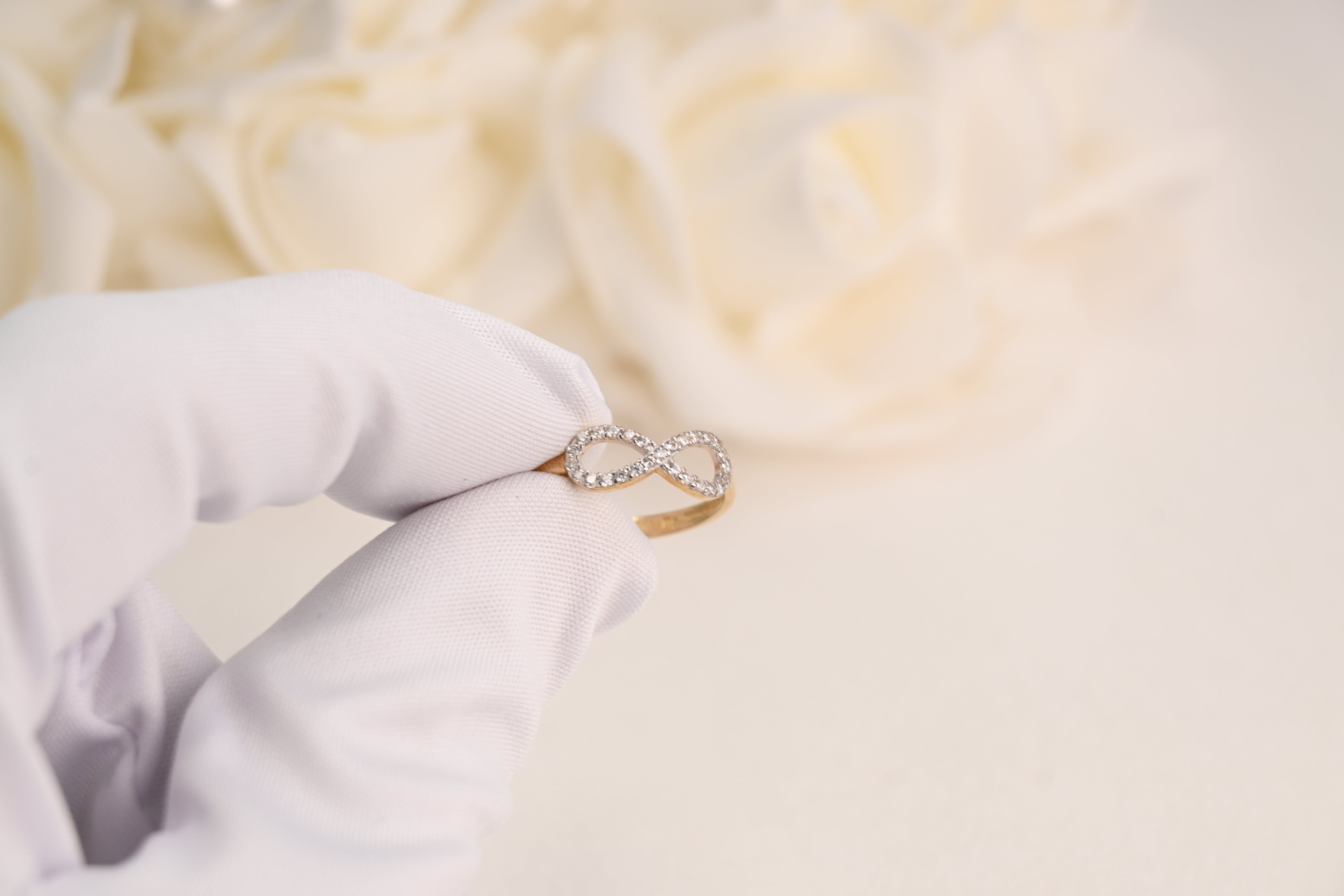 14k Cz Infinite Ring