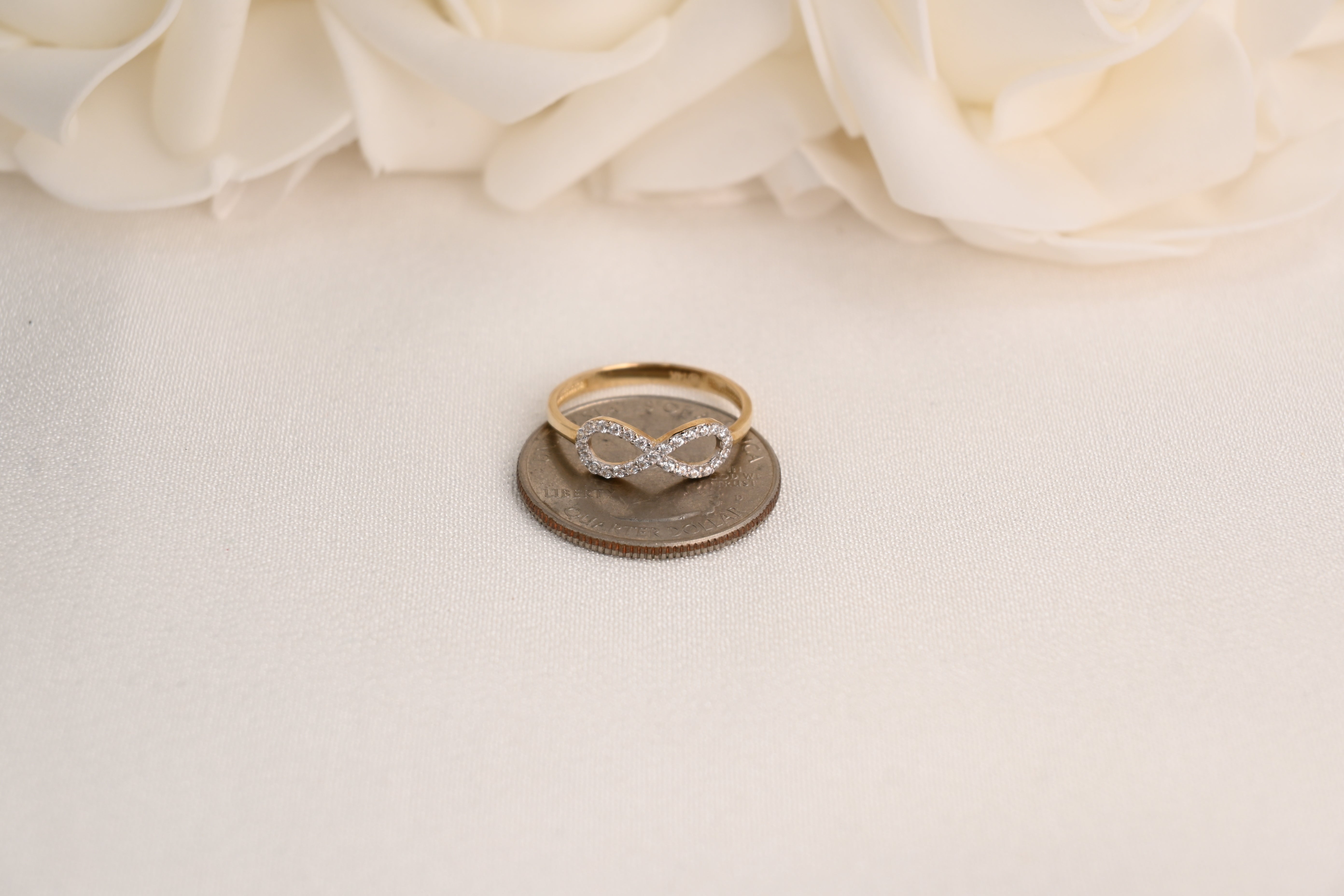 14k Cz Infinite Ring