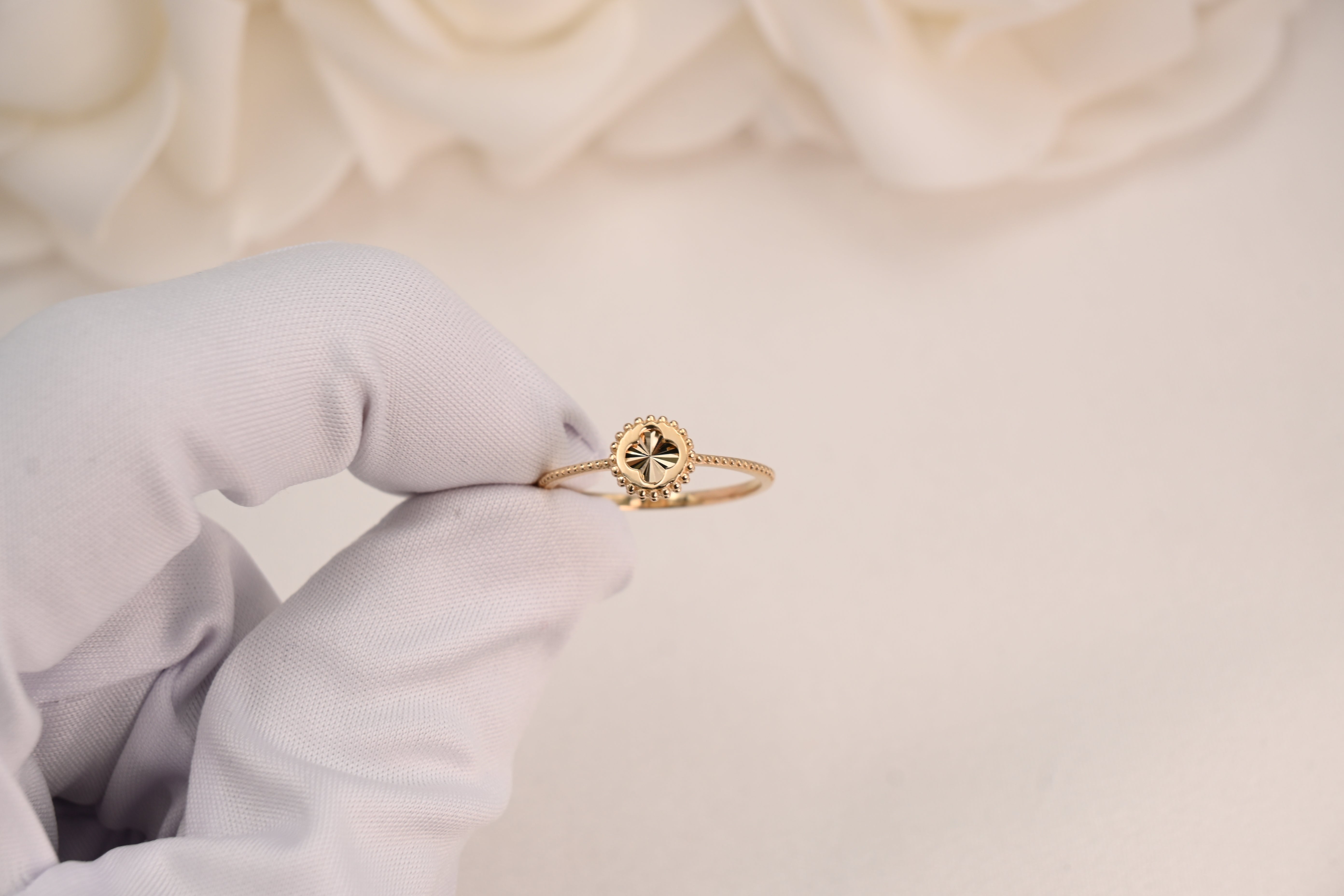 14k Clover Ring