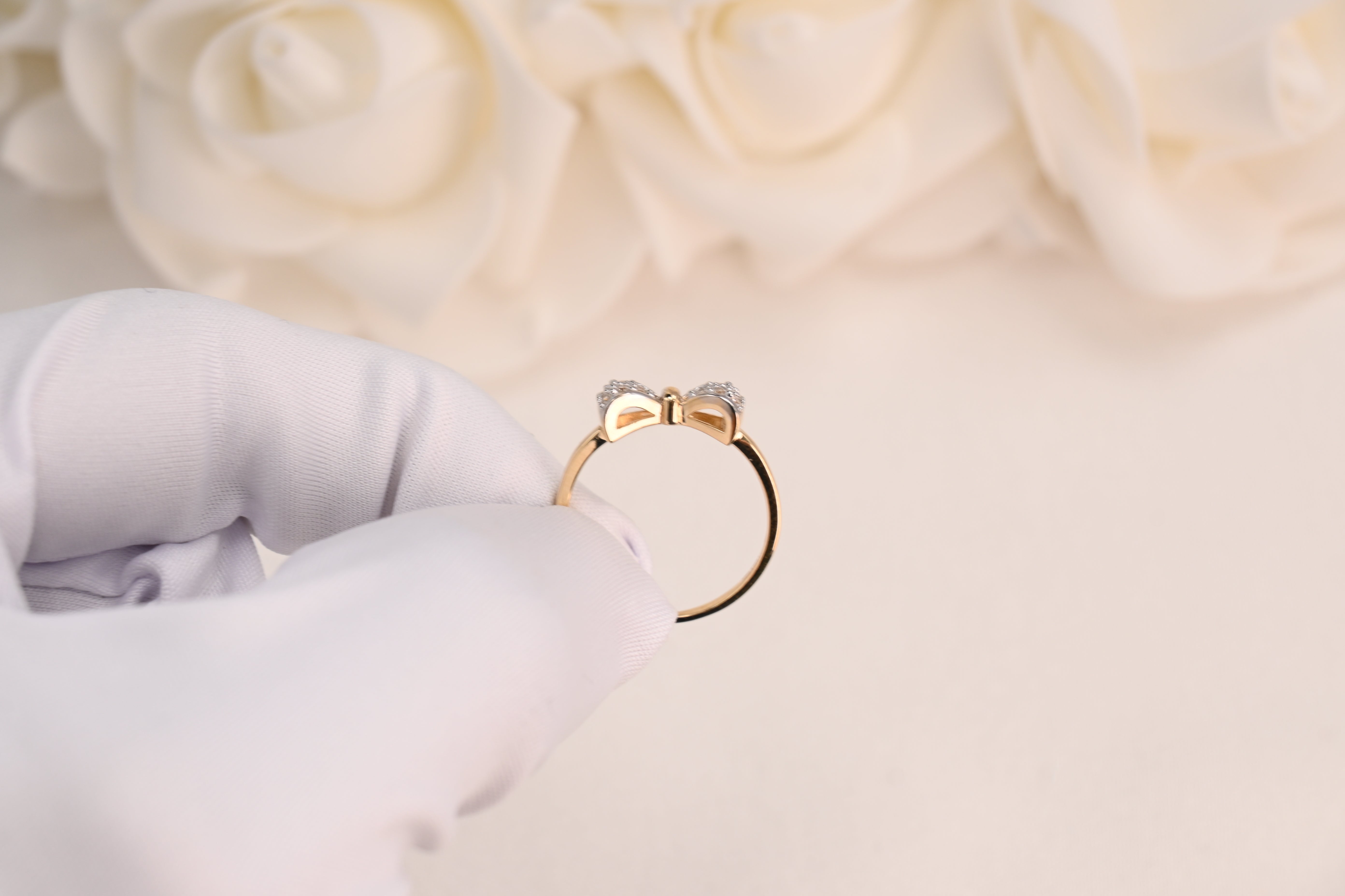 14K Bow Ring