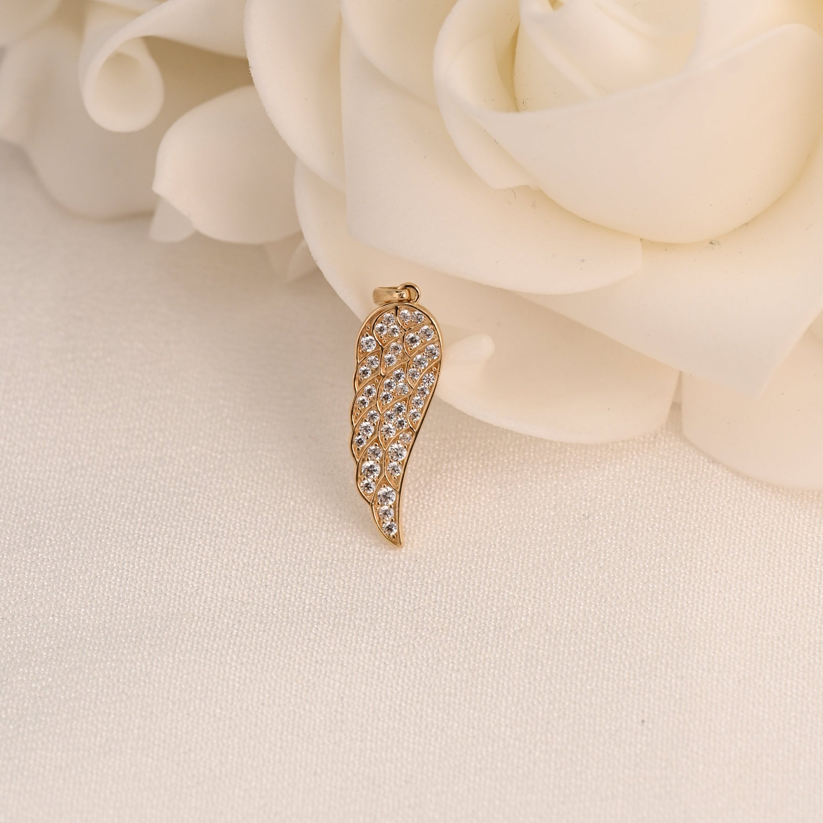 14K Angel Wing Pendant