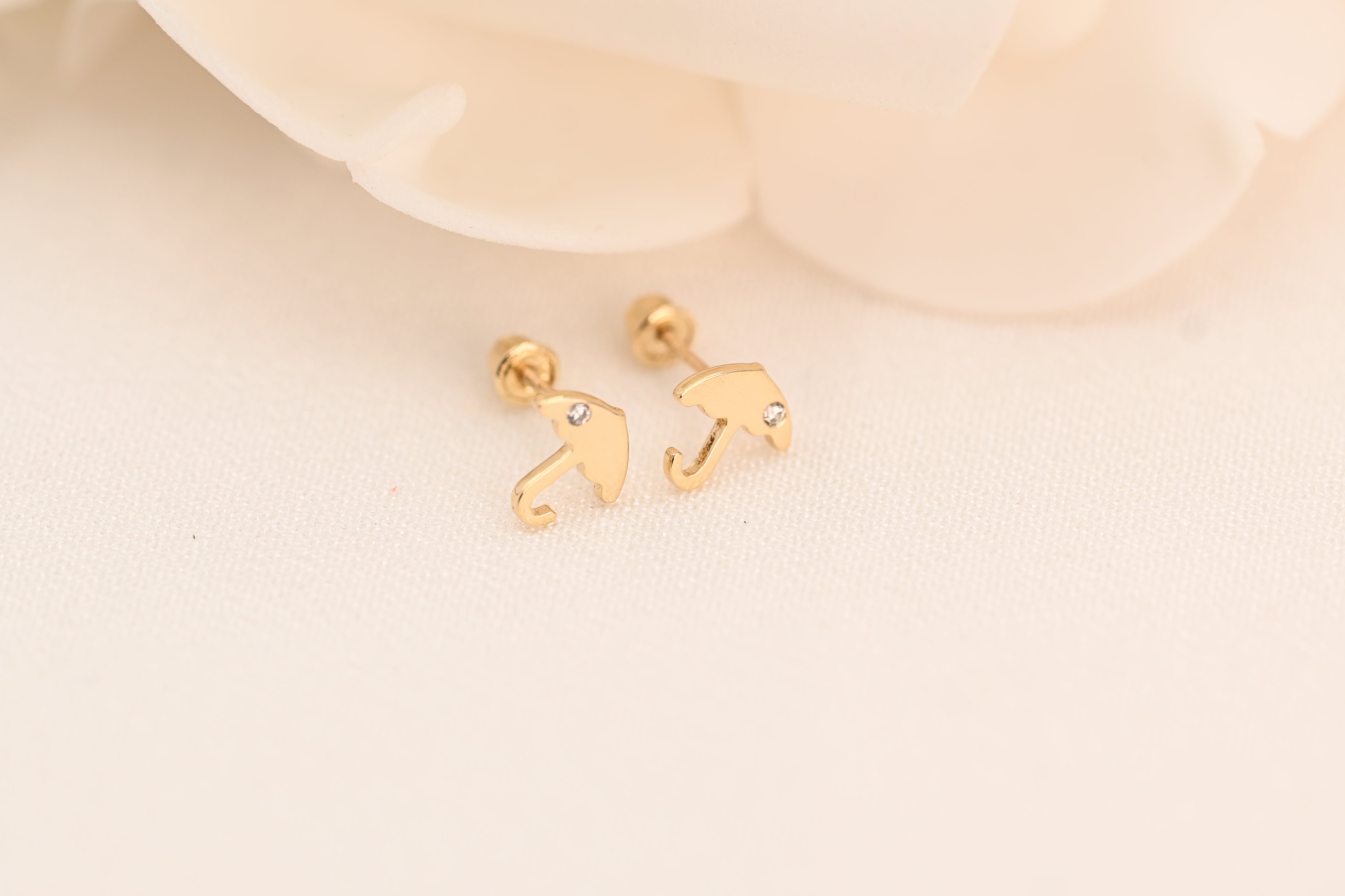 14k Umbrella Stud Earrings