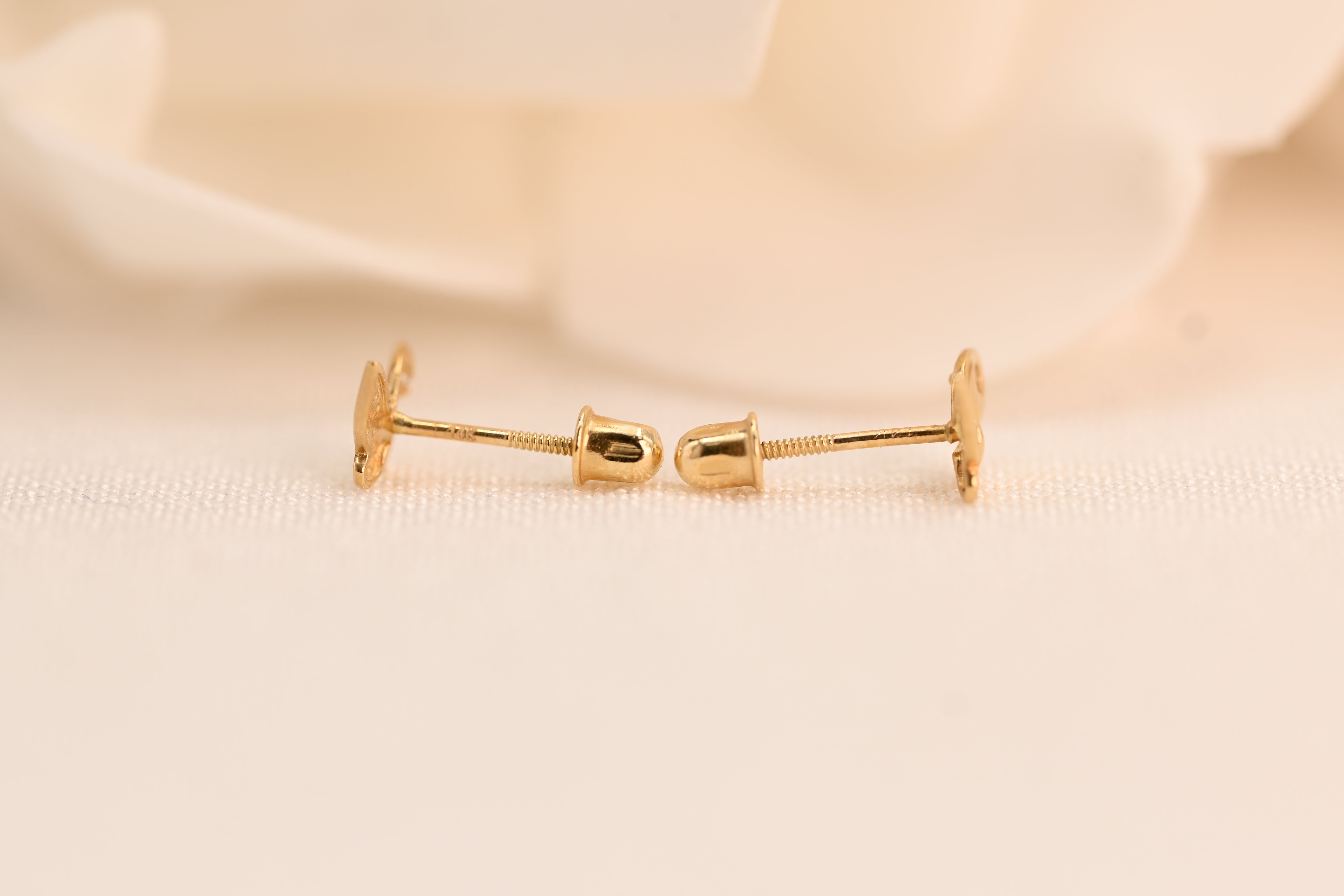 14k Butterfly Stud Earrings