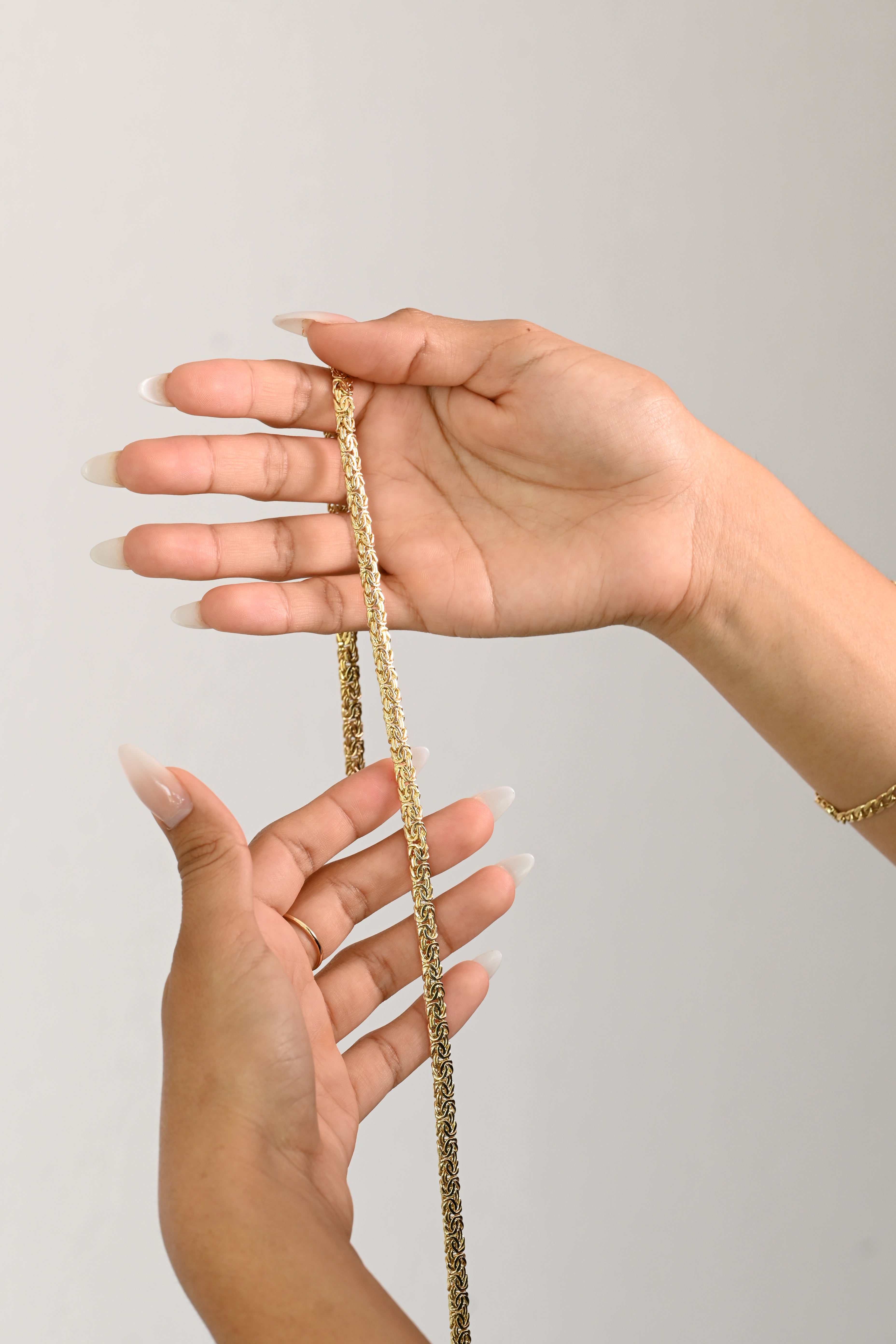 14K 6mm Byzantine Necklace