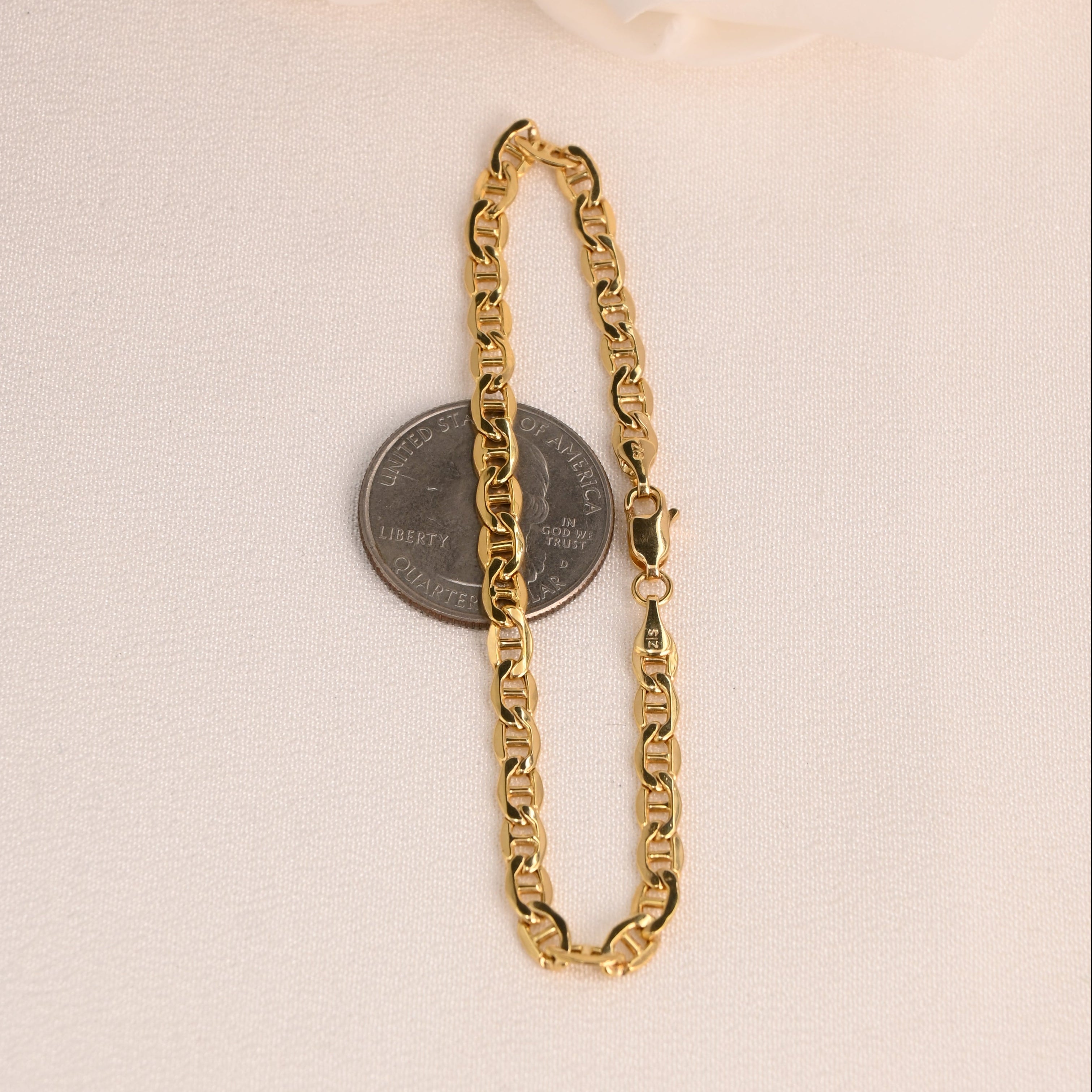 14K Classic Mariner Link Bracelet - 4.4mm