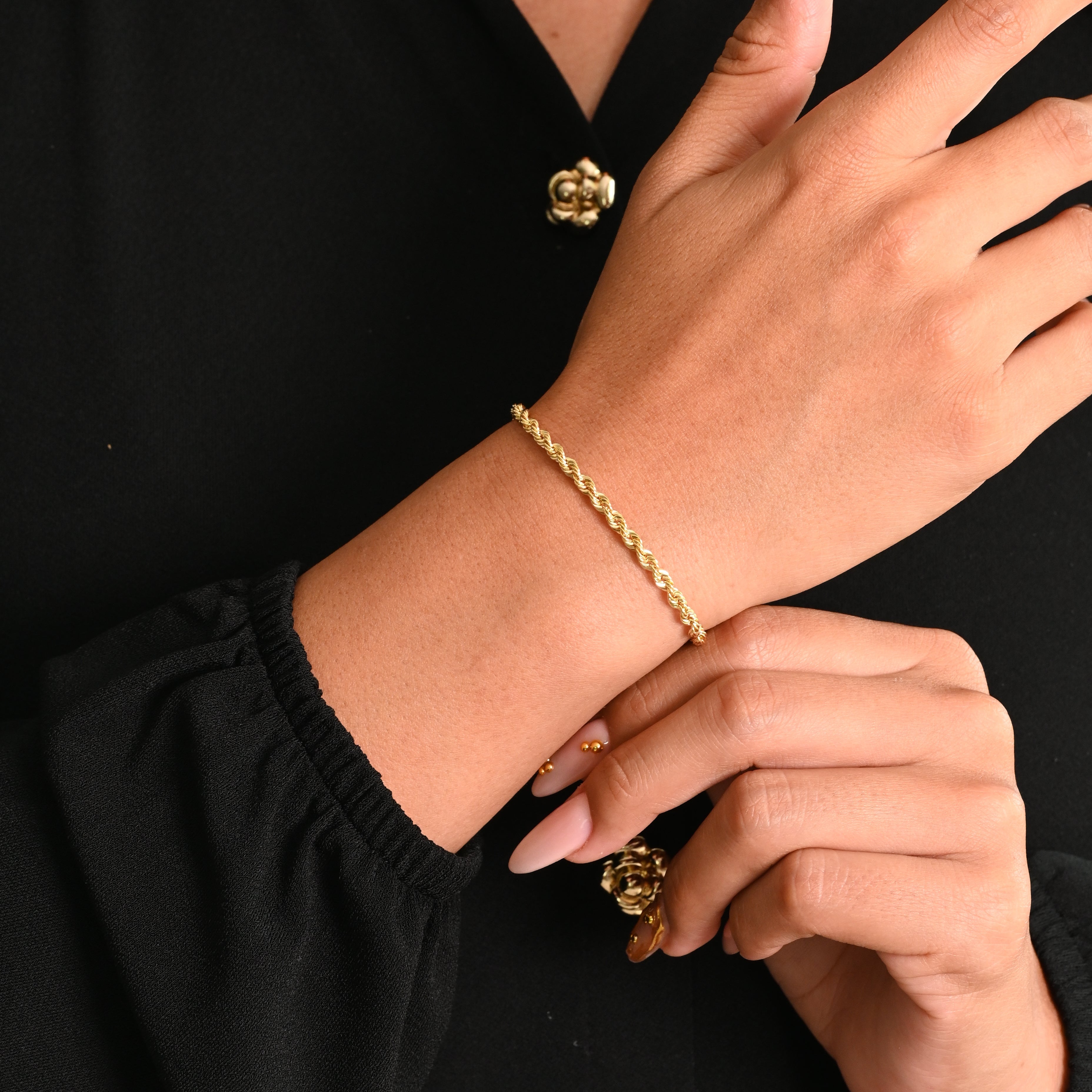 14k Rope Bracelet