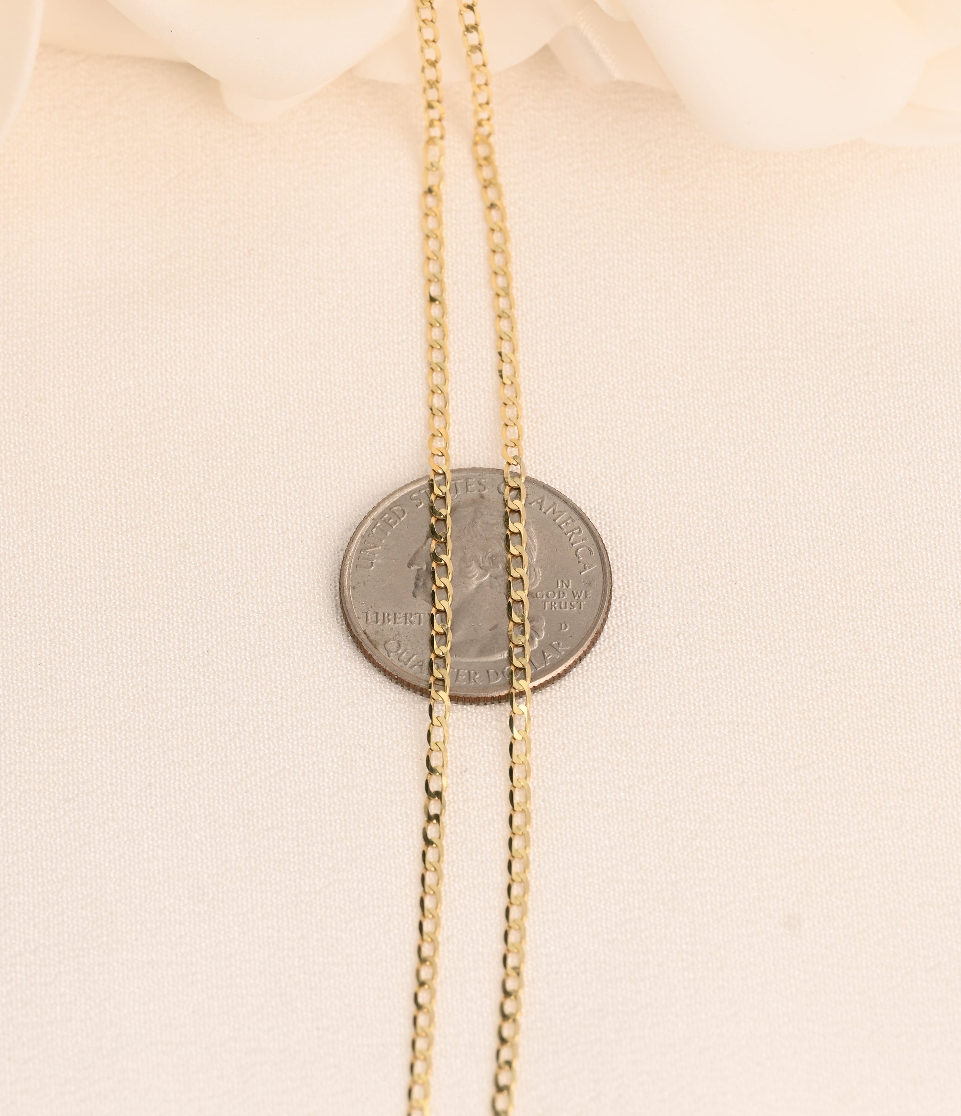 14k Oval Link Chain - 2mm