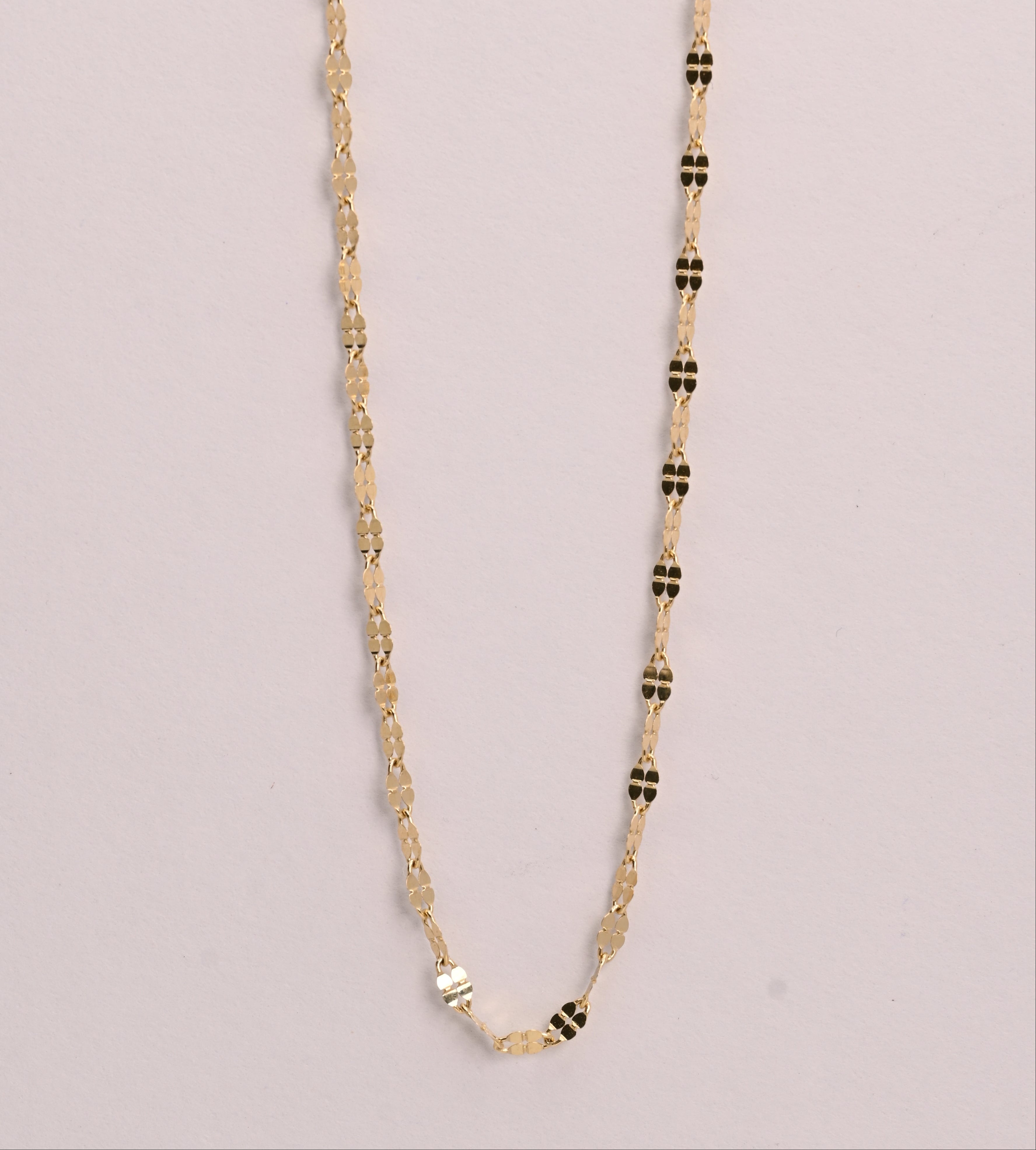 14K Segmented Mirror Necklace