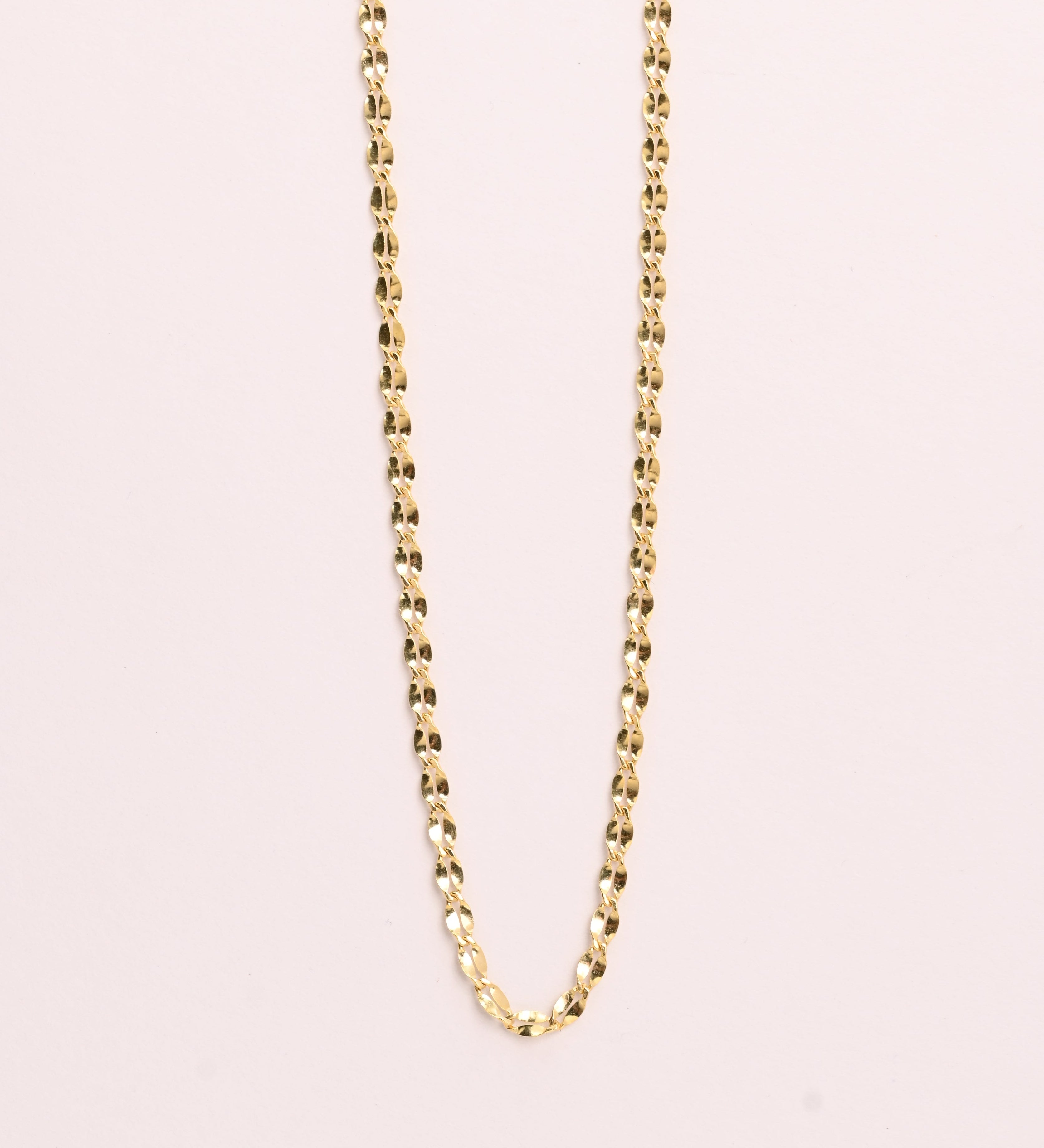 14K Marquise Mirror Necklace