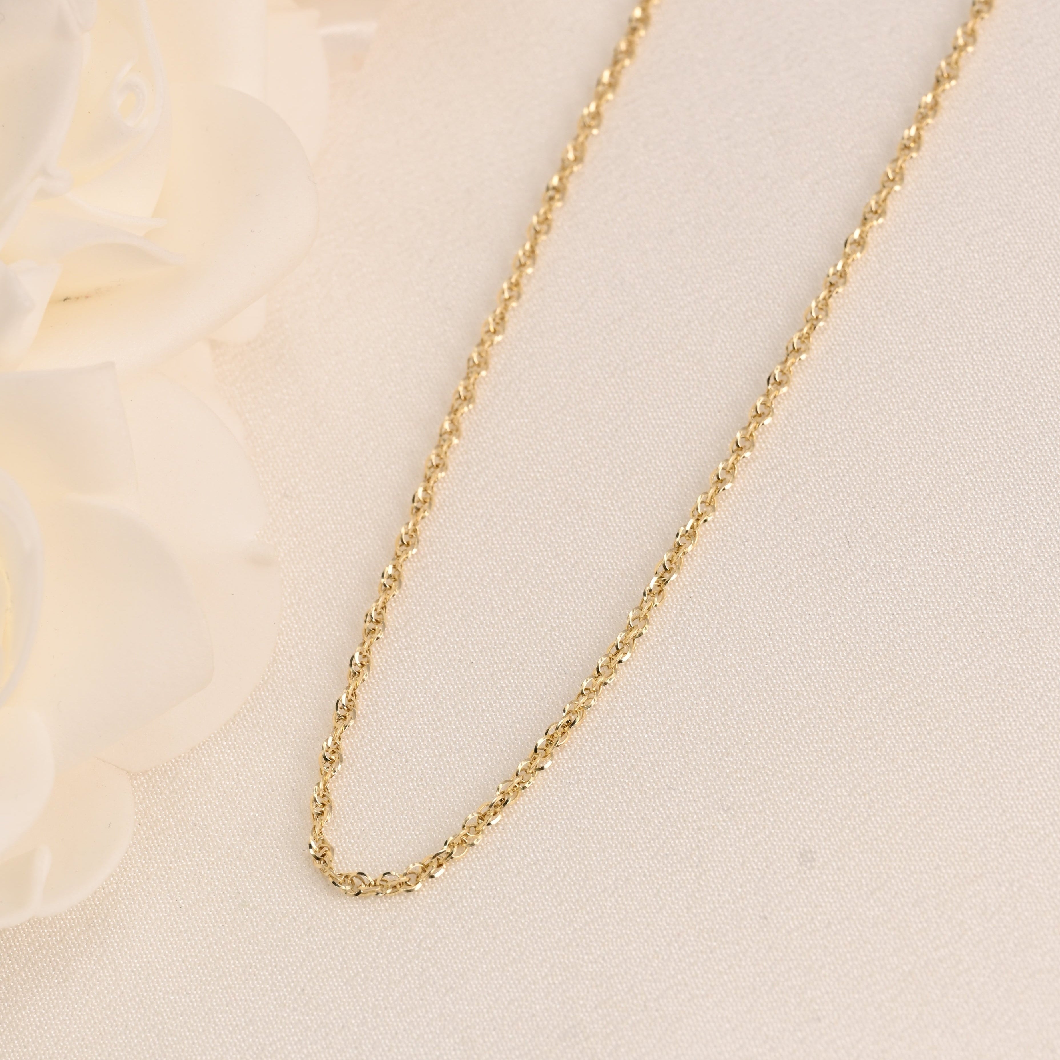 14k Double Link Rope Chain