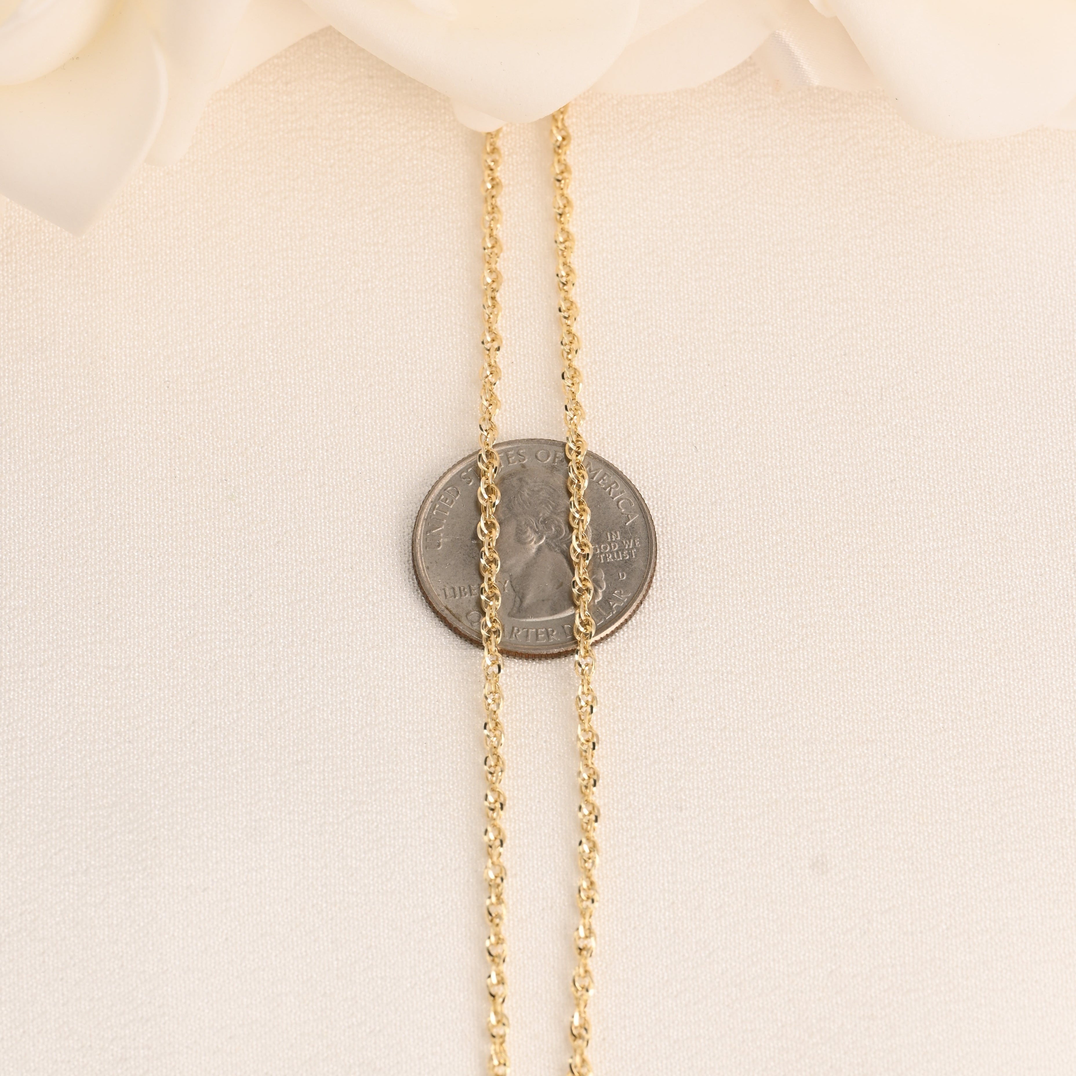 14k Double Link Rope Chain