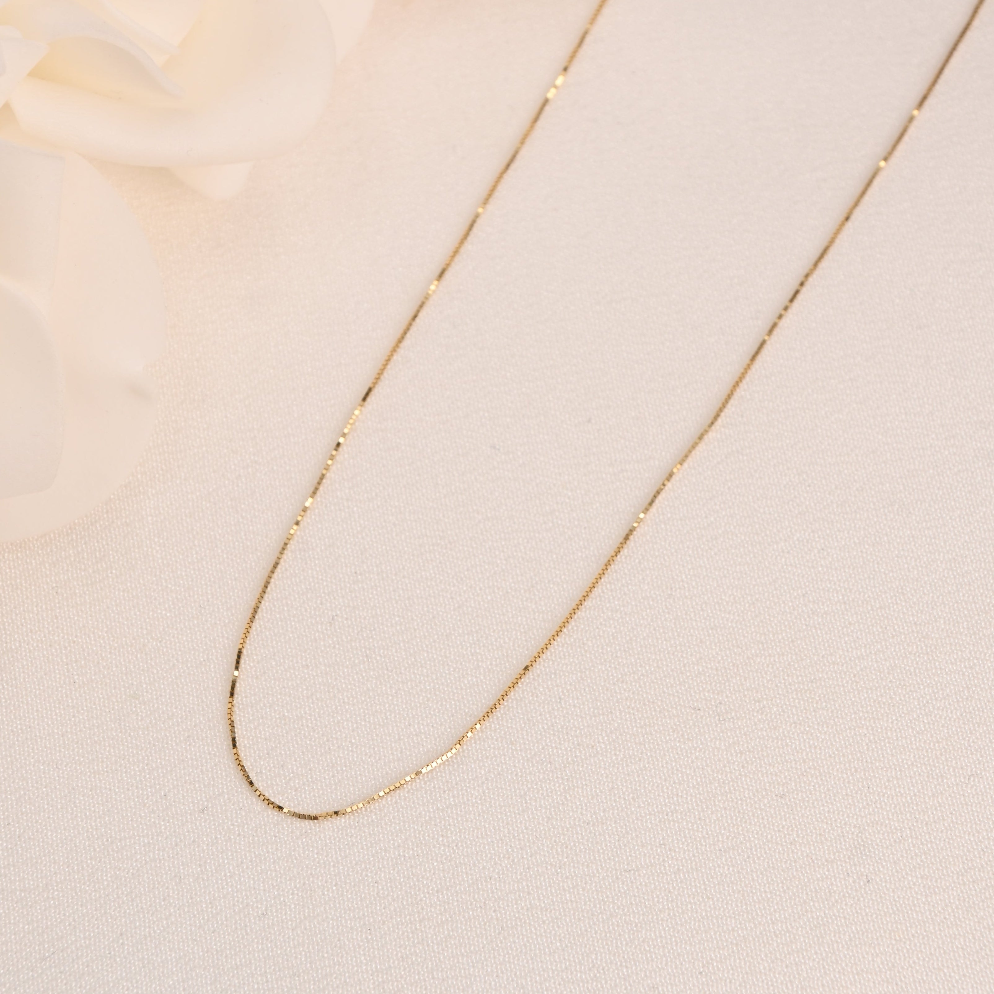 14k Mini Box Chain