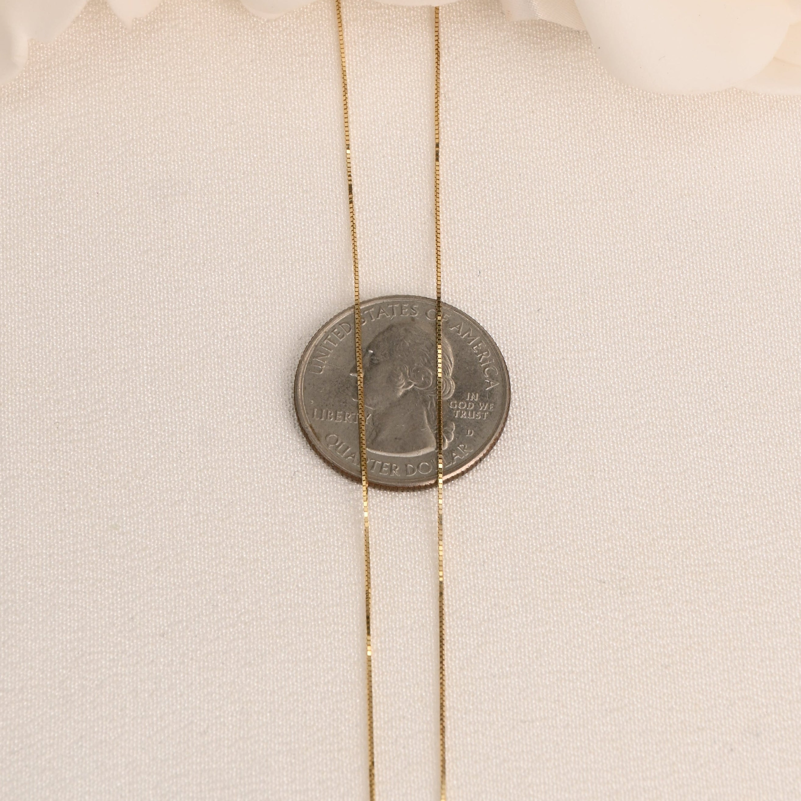 14k Mini Box Chain