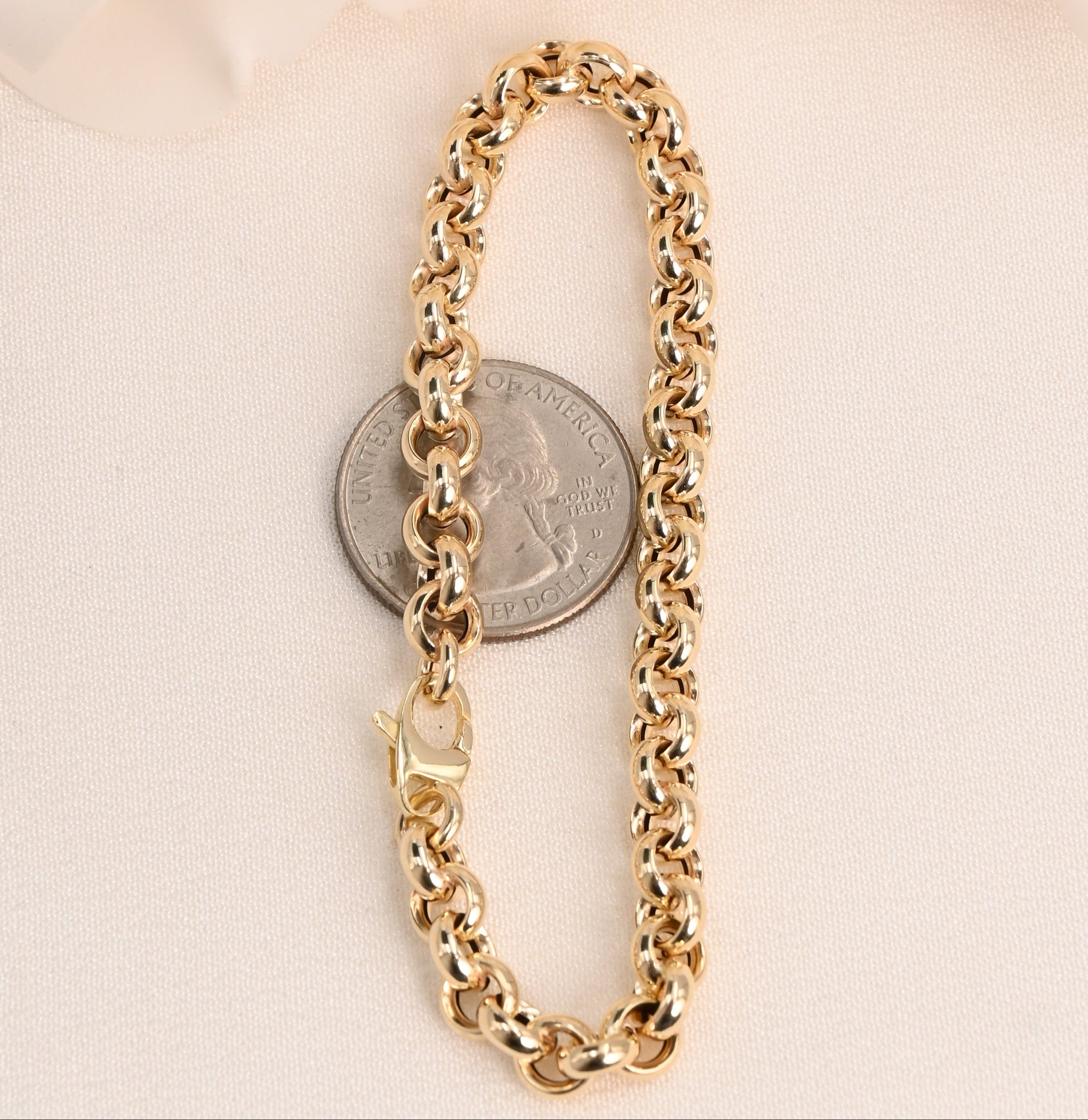 14K Rolo Bracelet