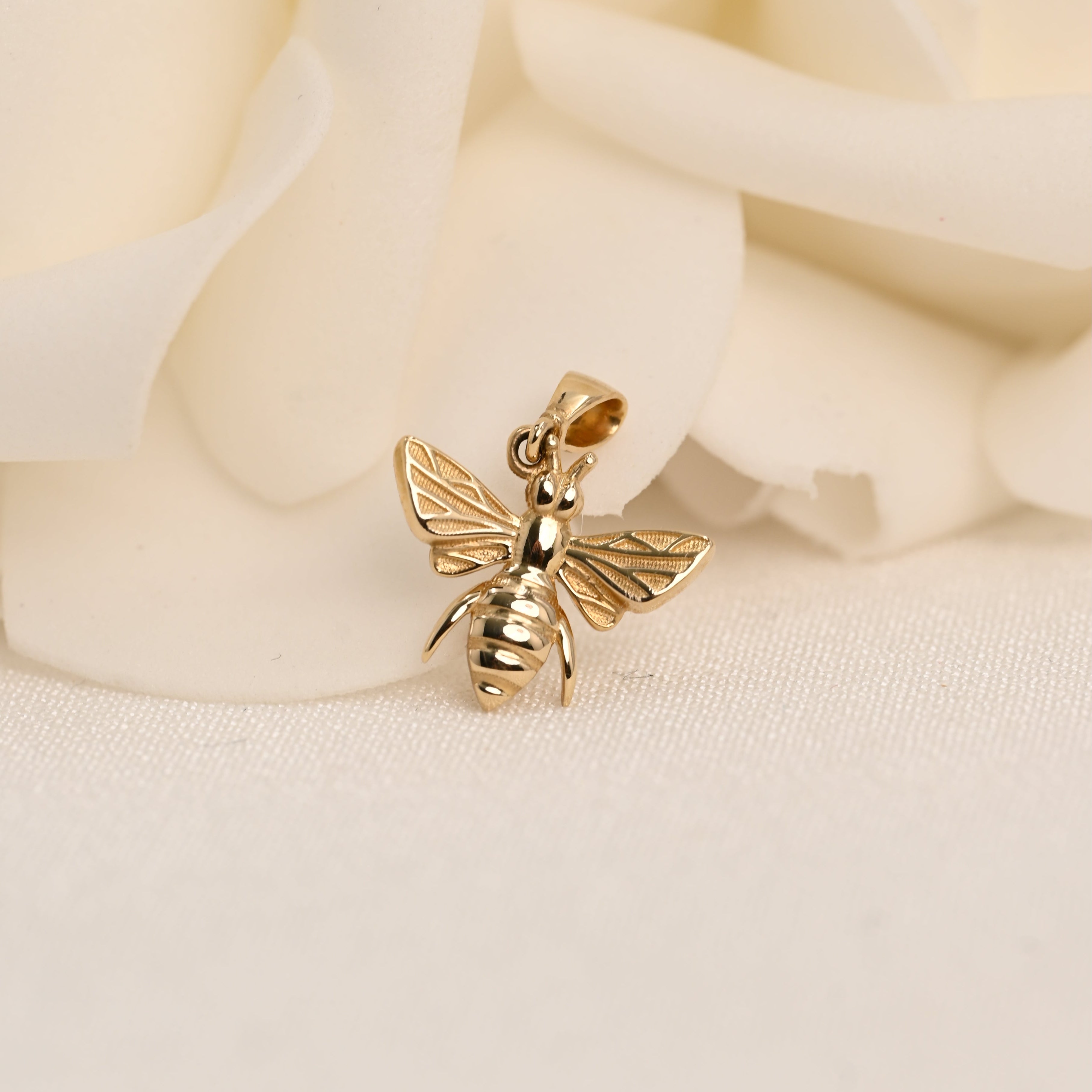 14K Honey Bee Pendant