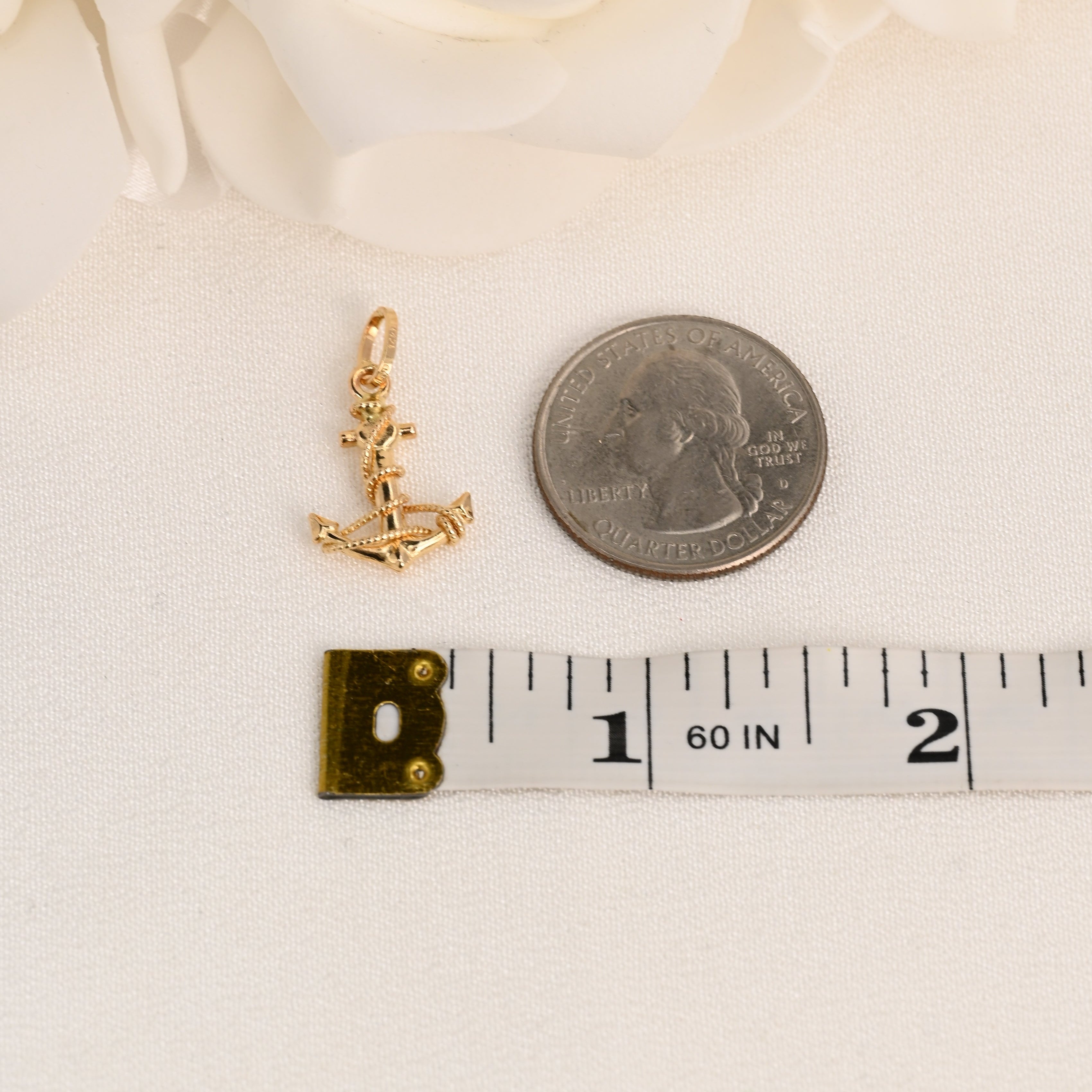 14k Anchor Pendant