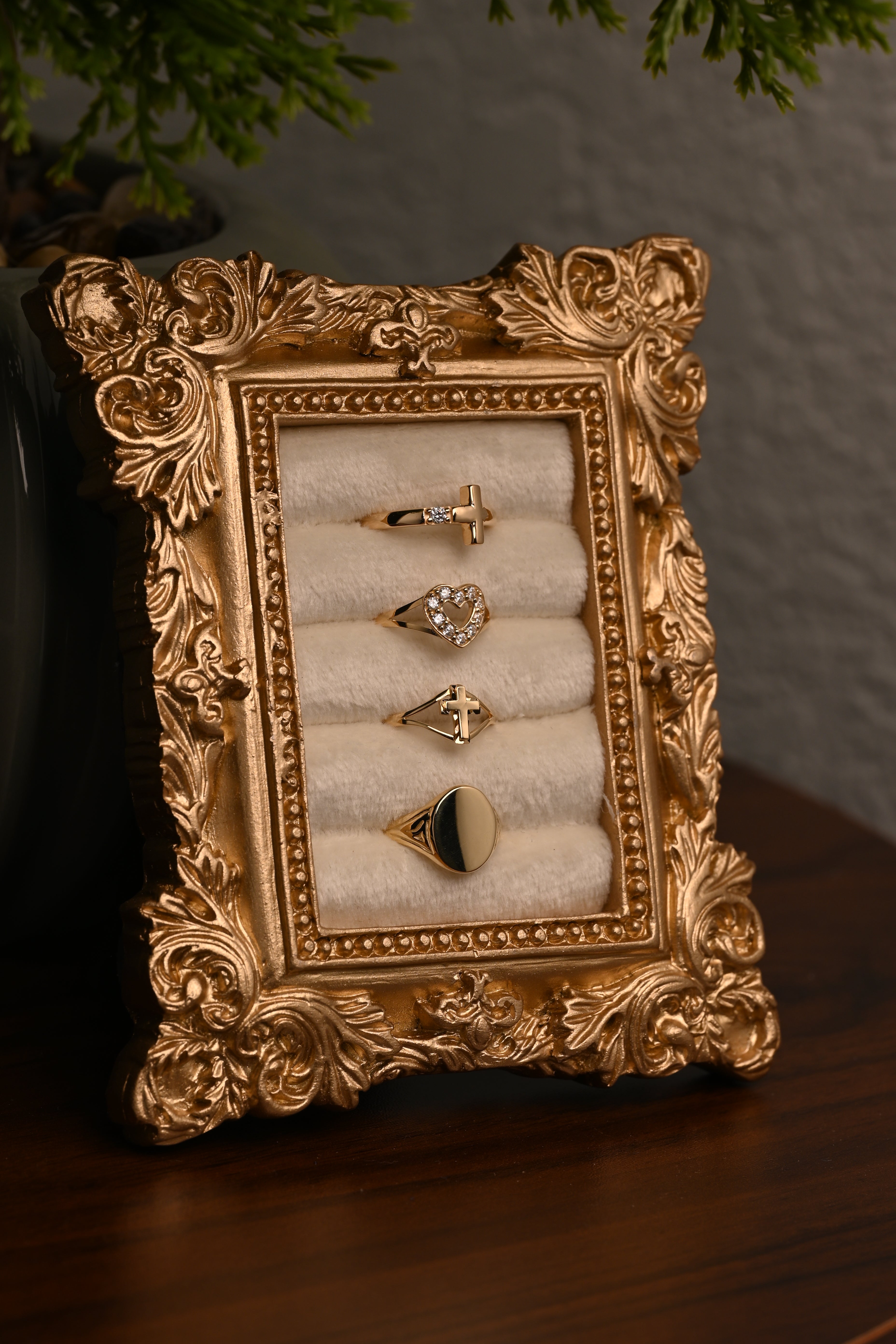 14k Oval Signet Ring