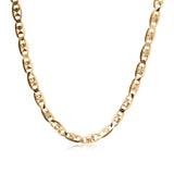 Solid 14k Gold Plain Yellow Valentino Chains - Unisex - For Her/For Him - Shiny & Sparkling