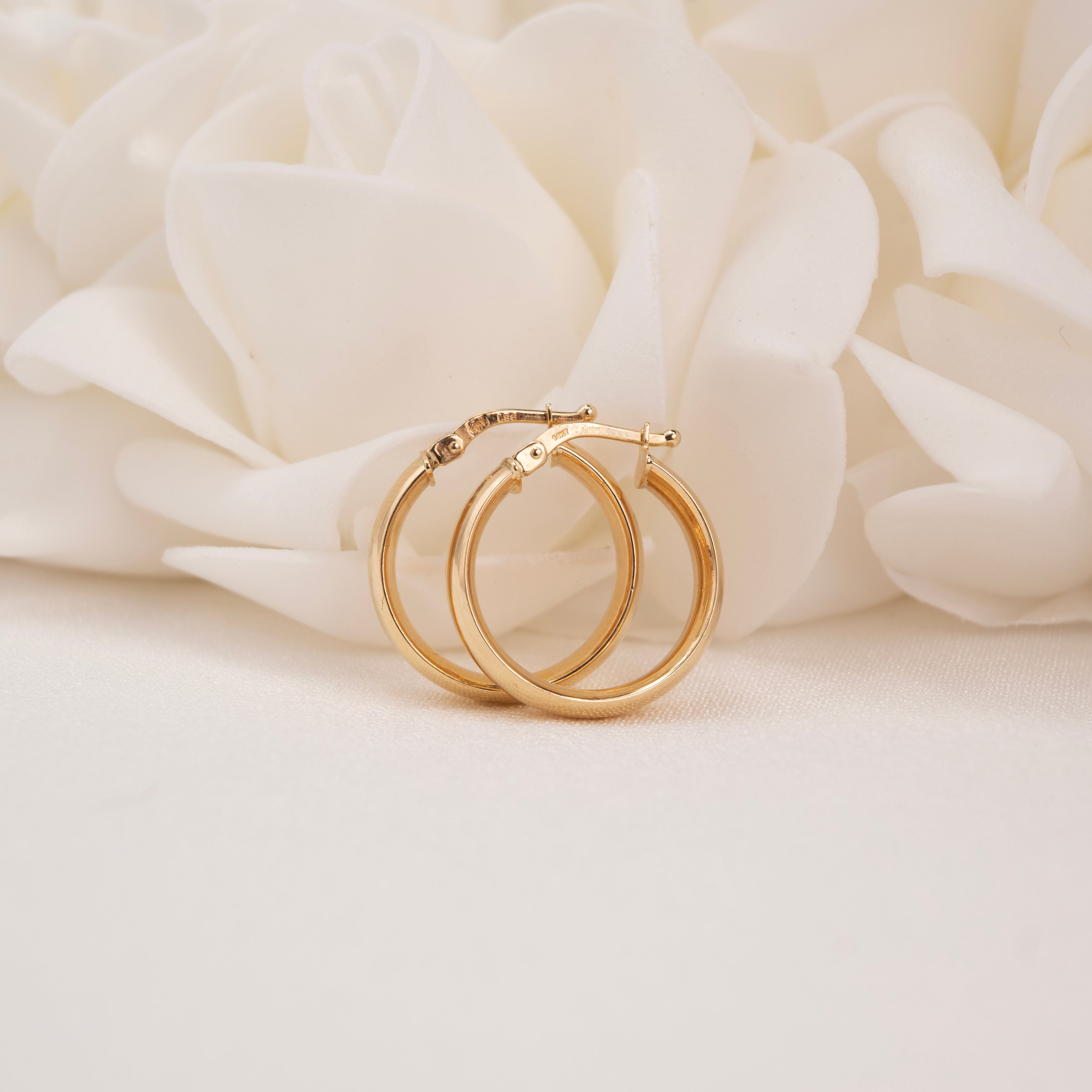 Aros pulidos de 14 k (5 mm)