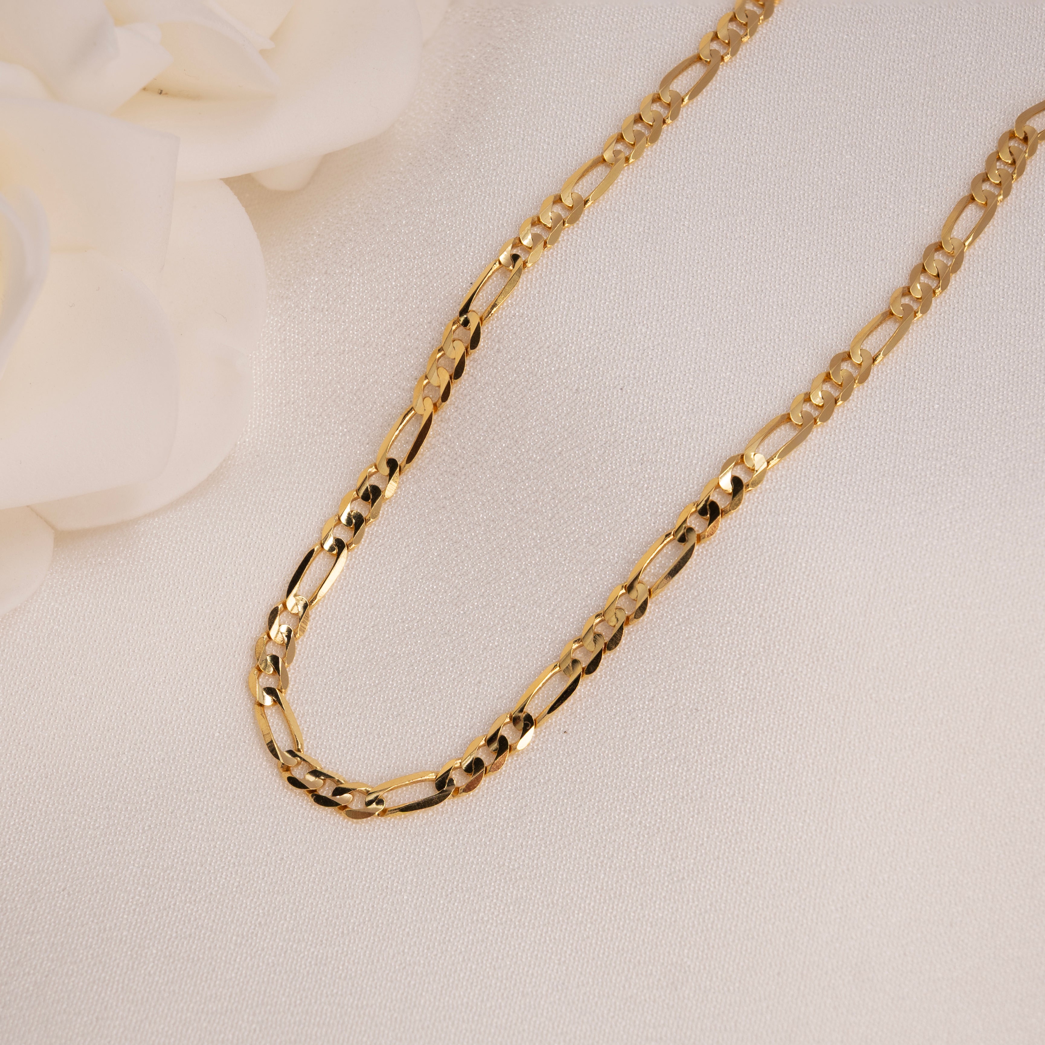 14k 3.9mm Close Link Figaro