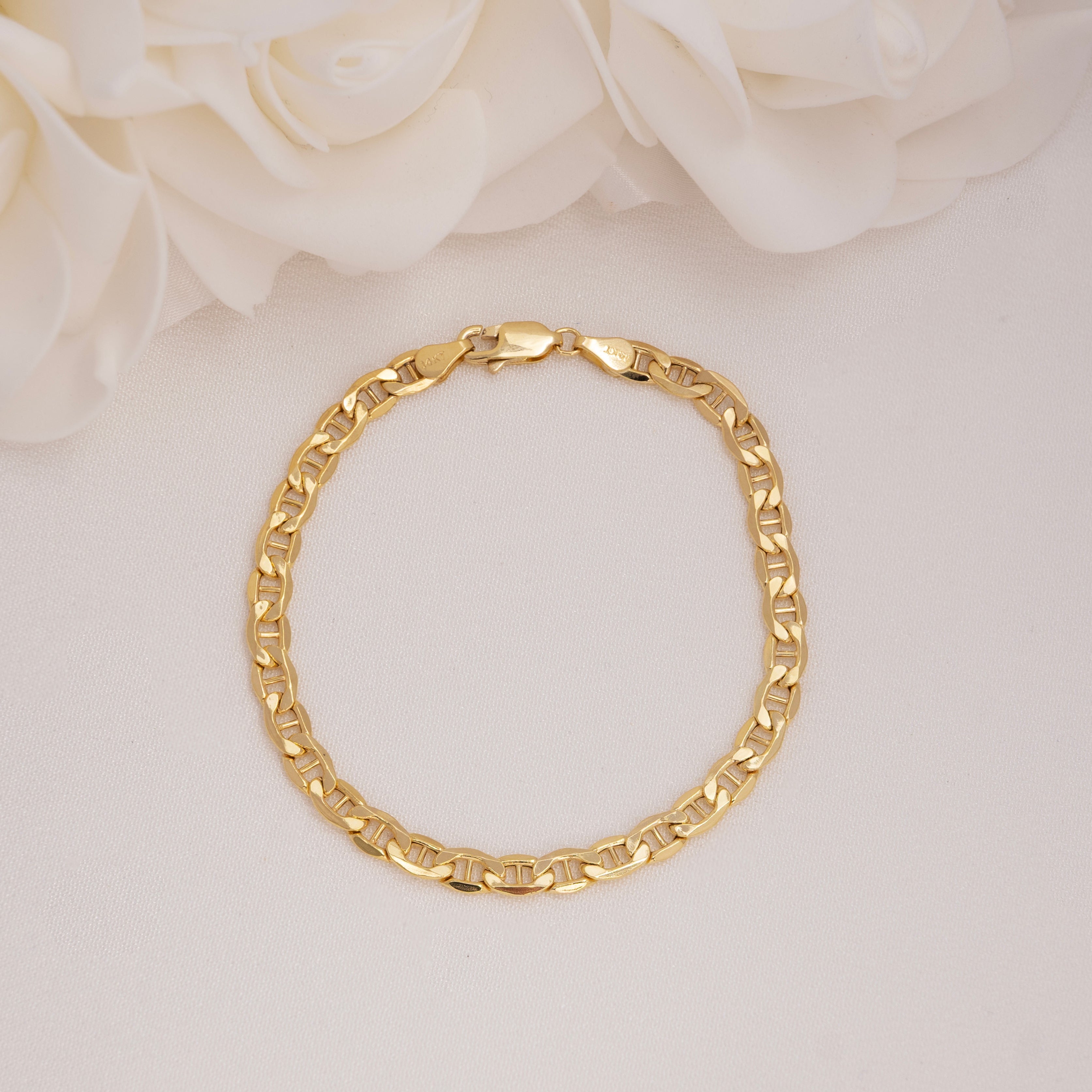 14k Thick Mariner Bracelet