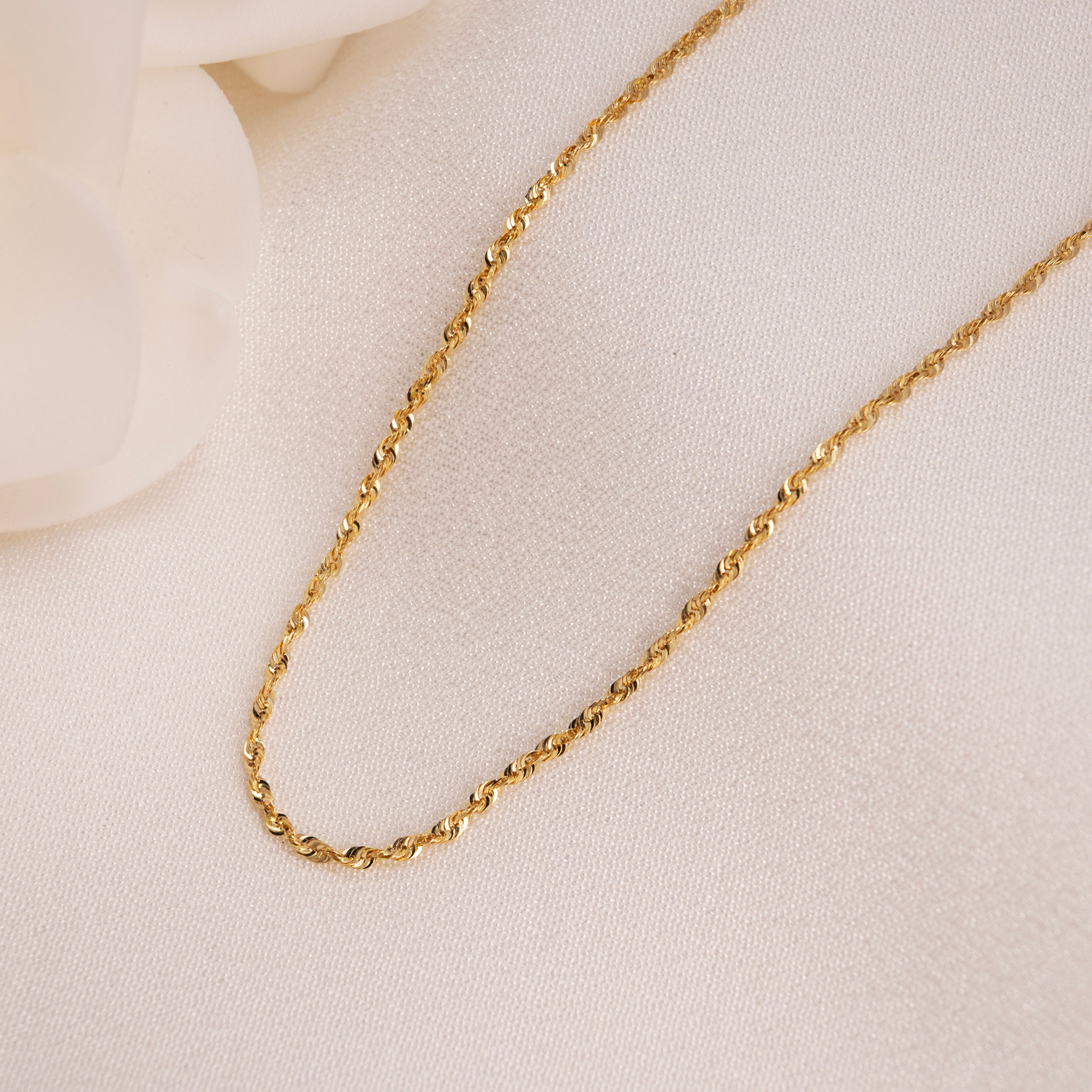 14k Shiny Rope Chain - 1.9mm