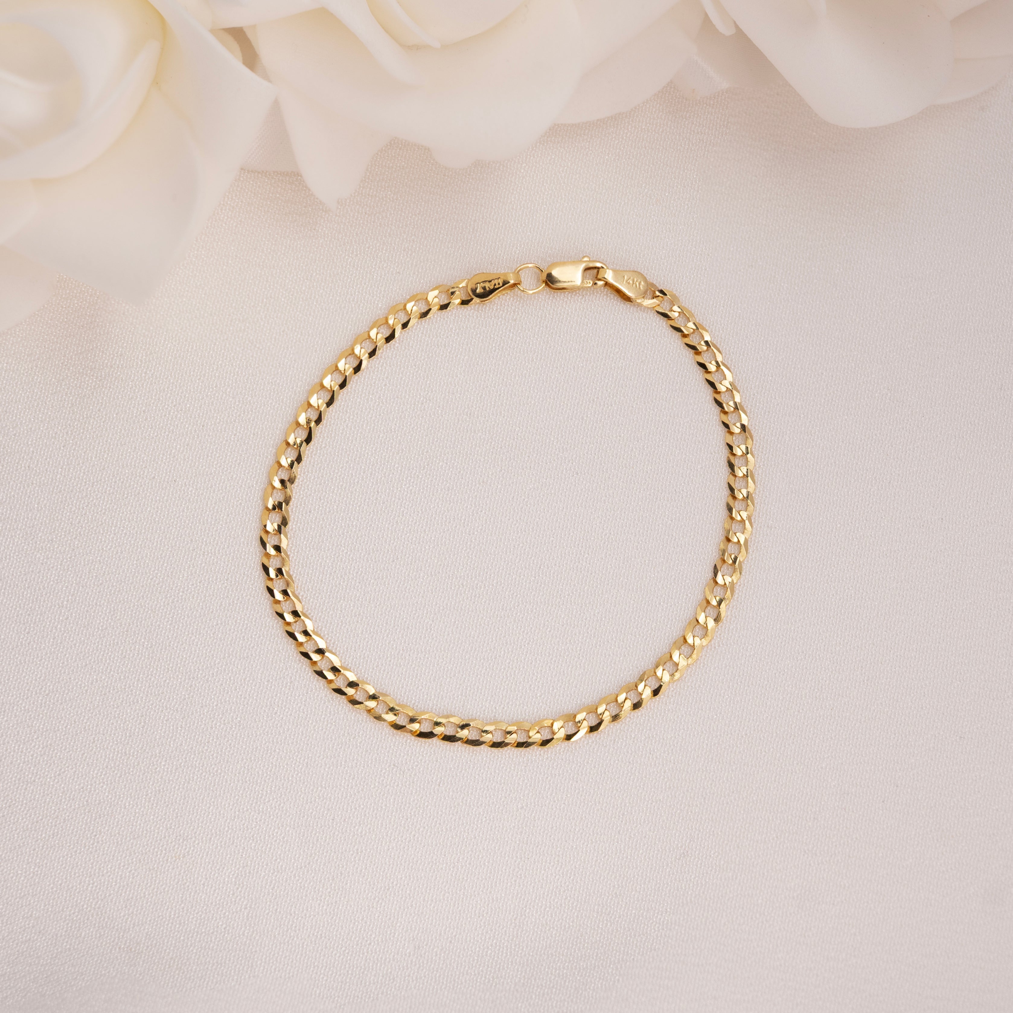 14k Classic Curb Bracelet - 3.2mm