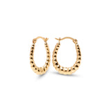 14k Mini Croissant Hoop Earrings