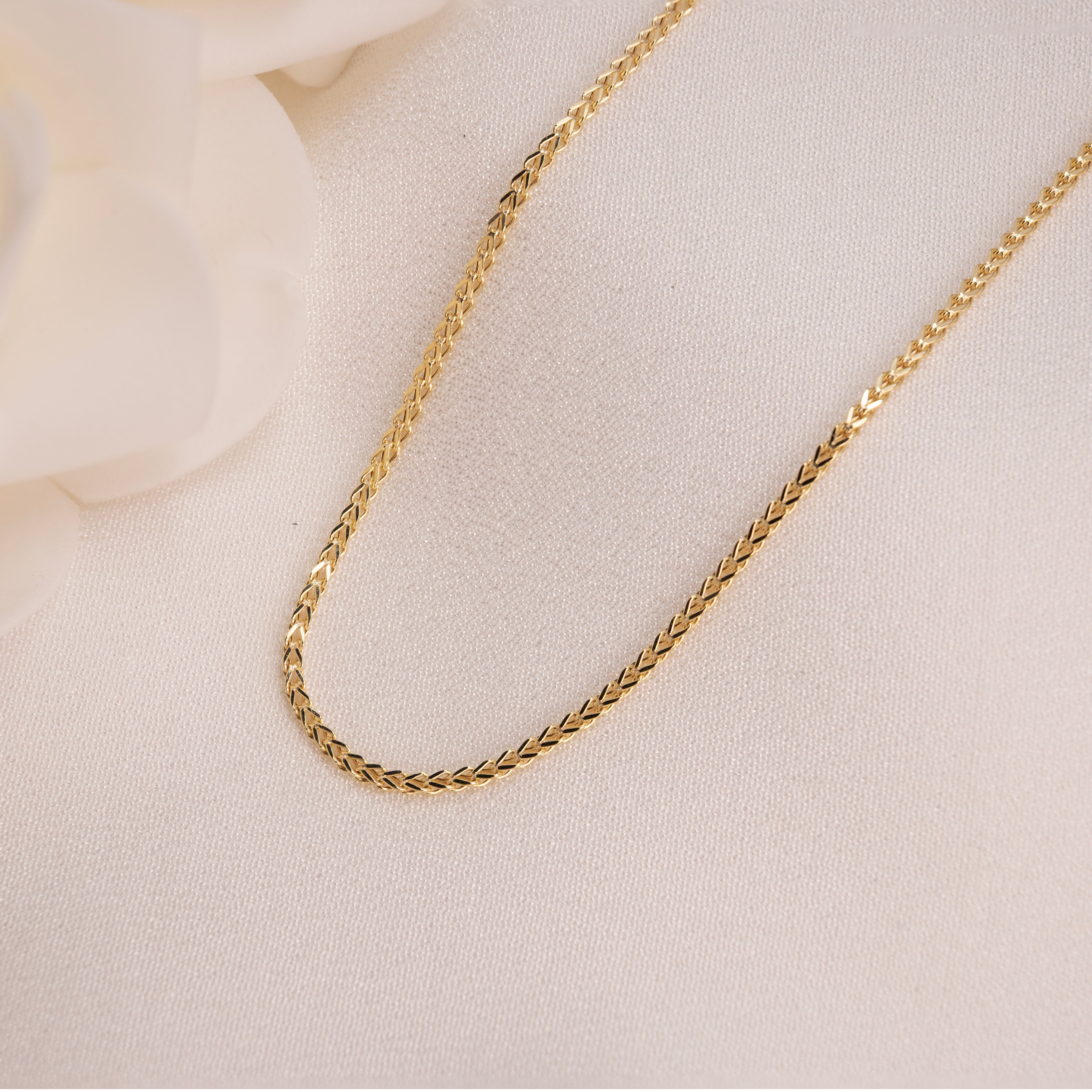 14k Square Franco Chain