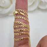 Solid 14k Gold 2.2mm Cuban Chains - 2.2mm - 16", 18", 20", 22", 24" - For Her - For Him - For kids
