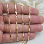 Solid 14k Gold 2.2mm Cuban Chains - 2.2mm - 16", 18", 20", 22", 24" - For Her - For Him - For kids
